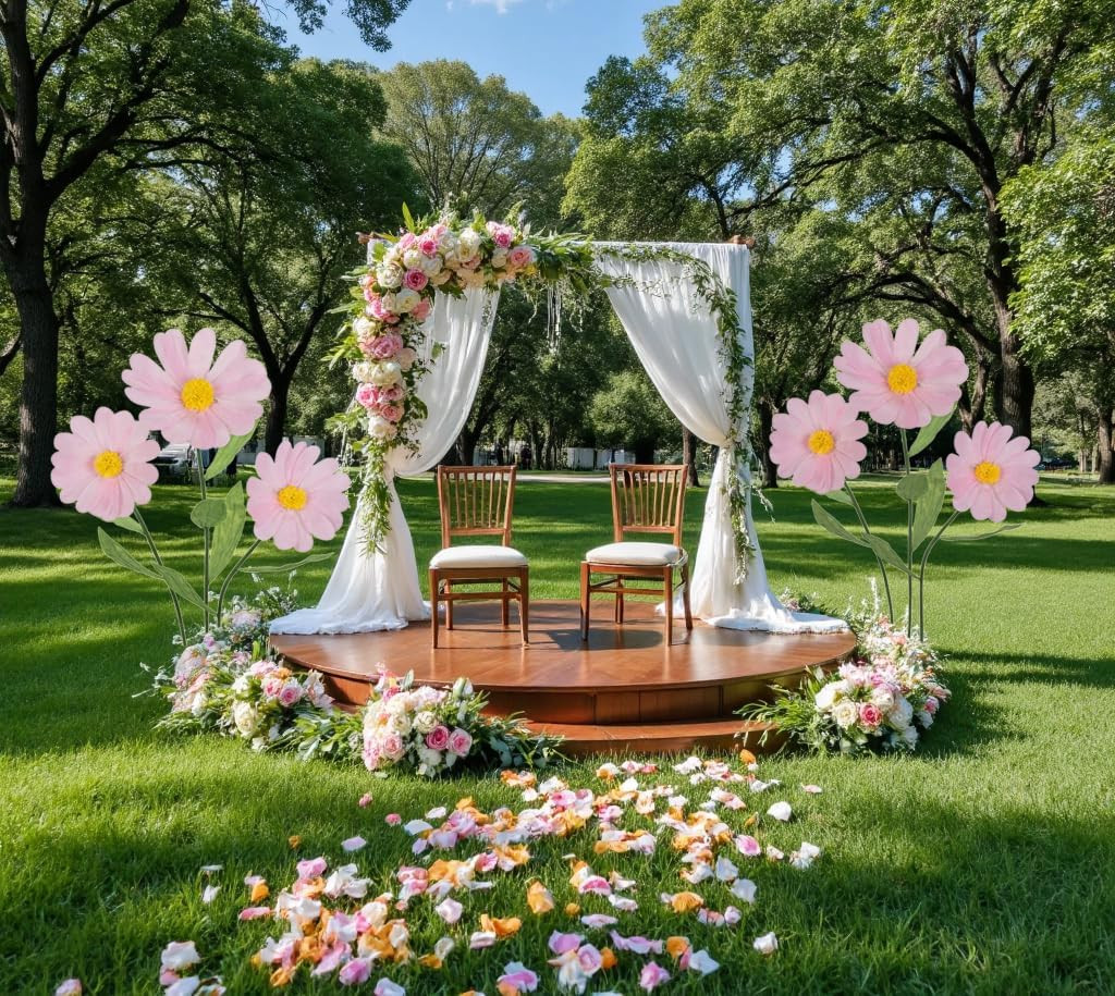 Giant Flowers for Decoration,Large Daisy Flowers Artificial,Big Paper Flower for