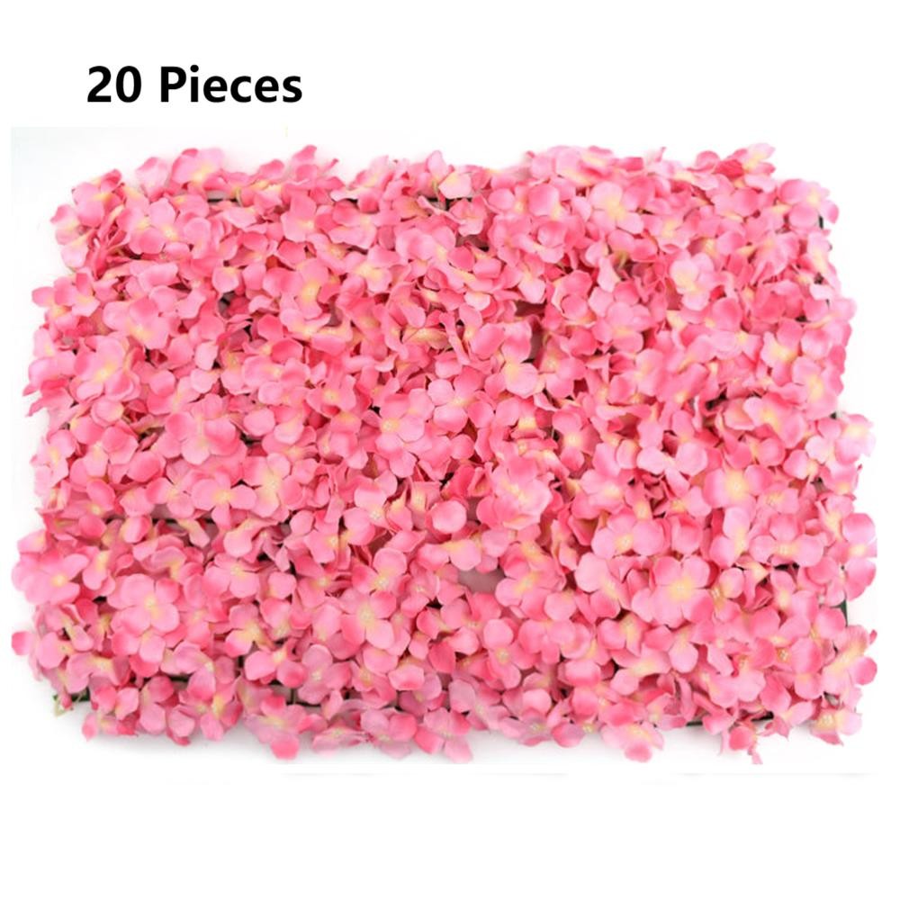 20Pc 16″x24″ Silk Flower Panels for Weddings & Events – Elegant Floral Backdrops