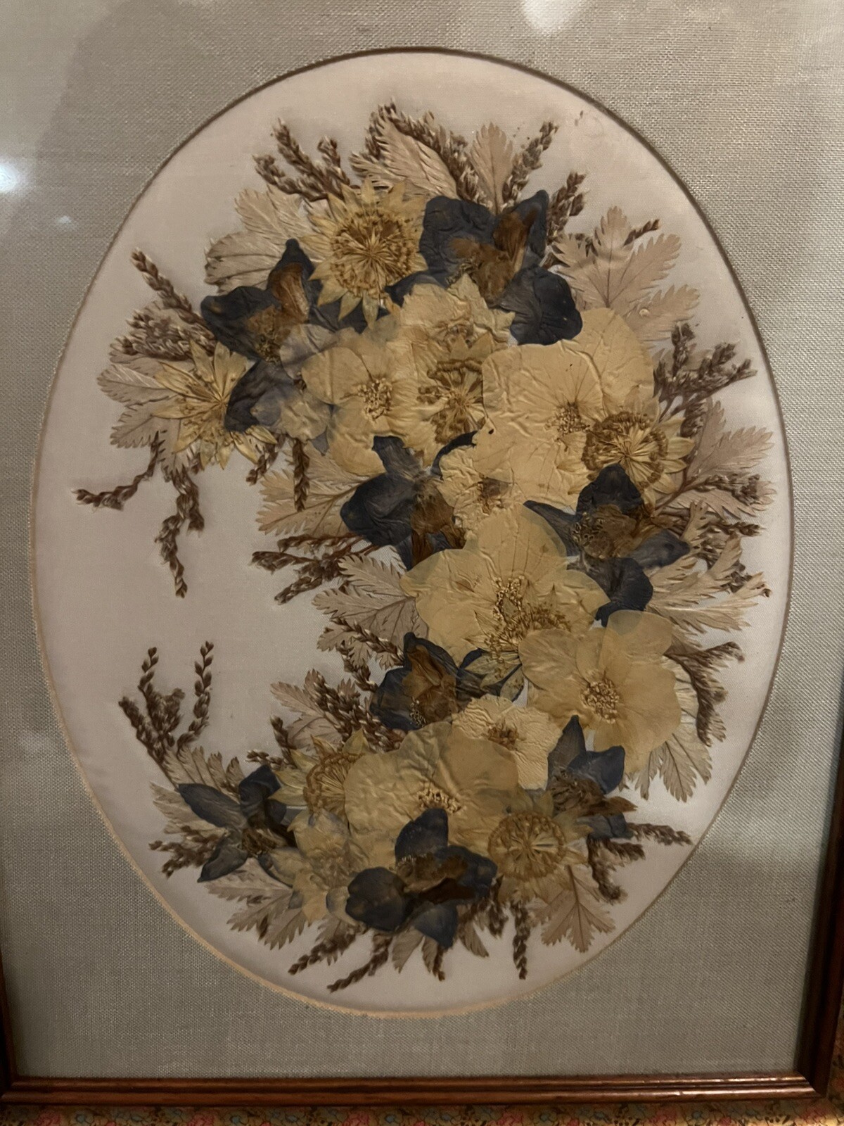 Joanna Sheer Pressed Flower Design Art Piece