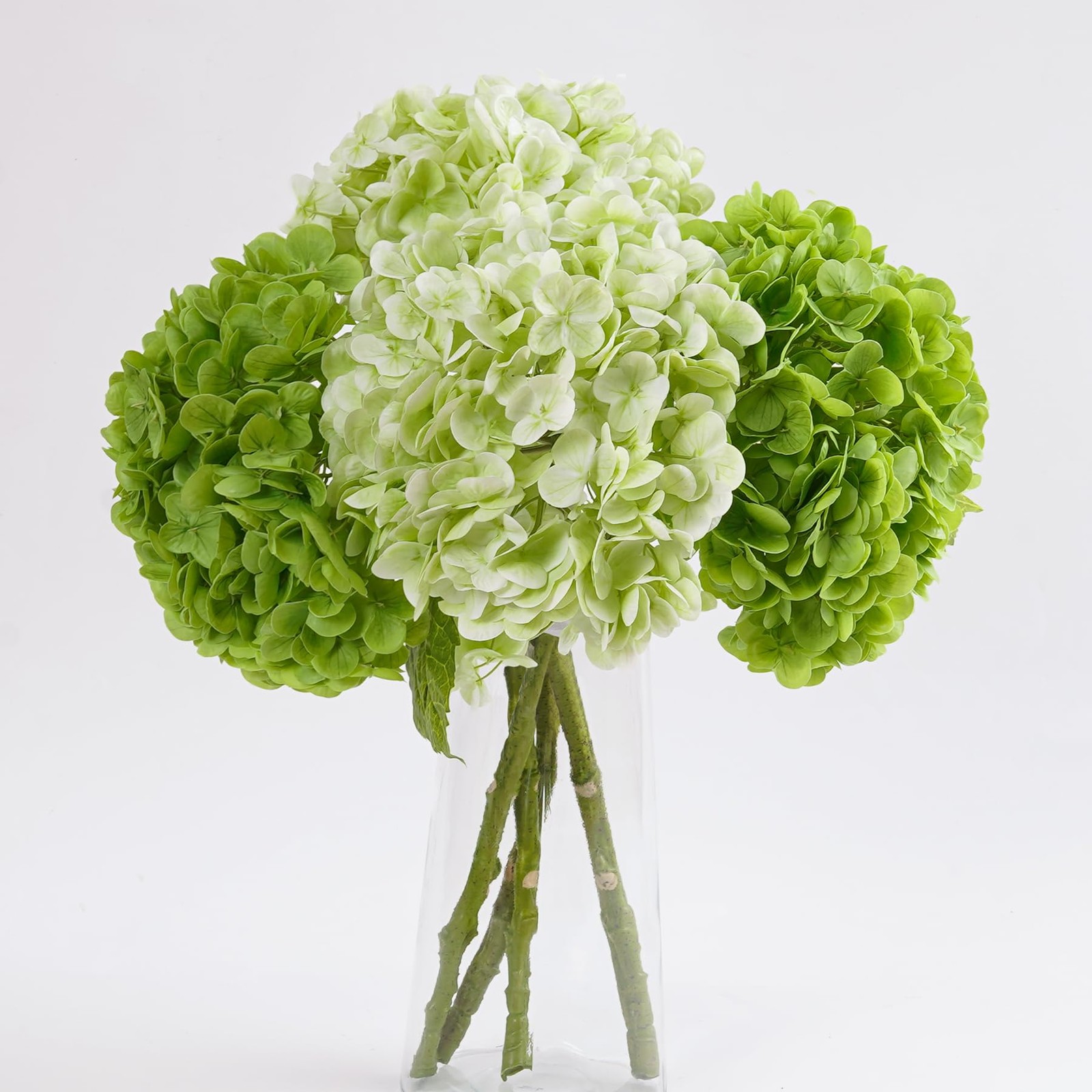 4 Pcs Hydrangea Artificial Flowers, Latex Real Touch Hydrangeas Lifelike Fake…