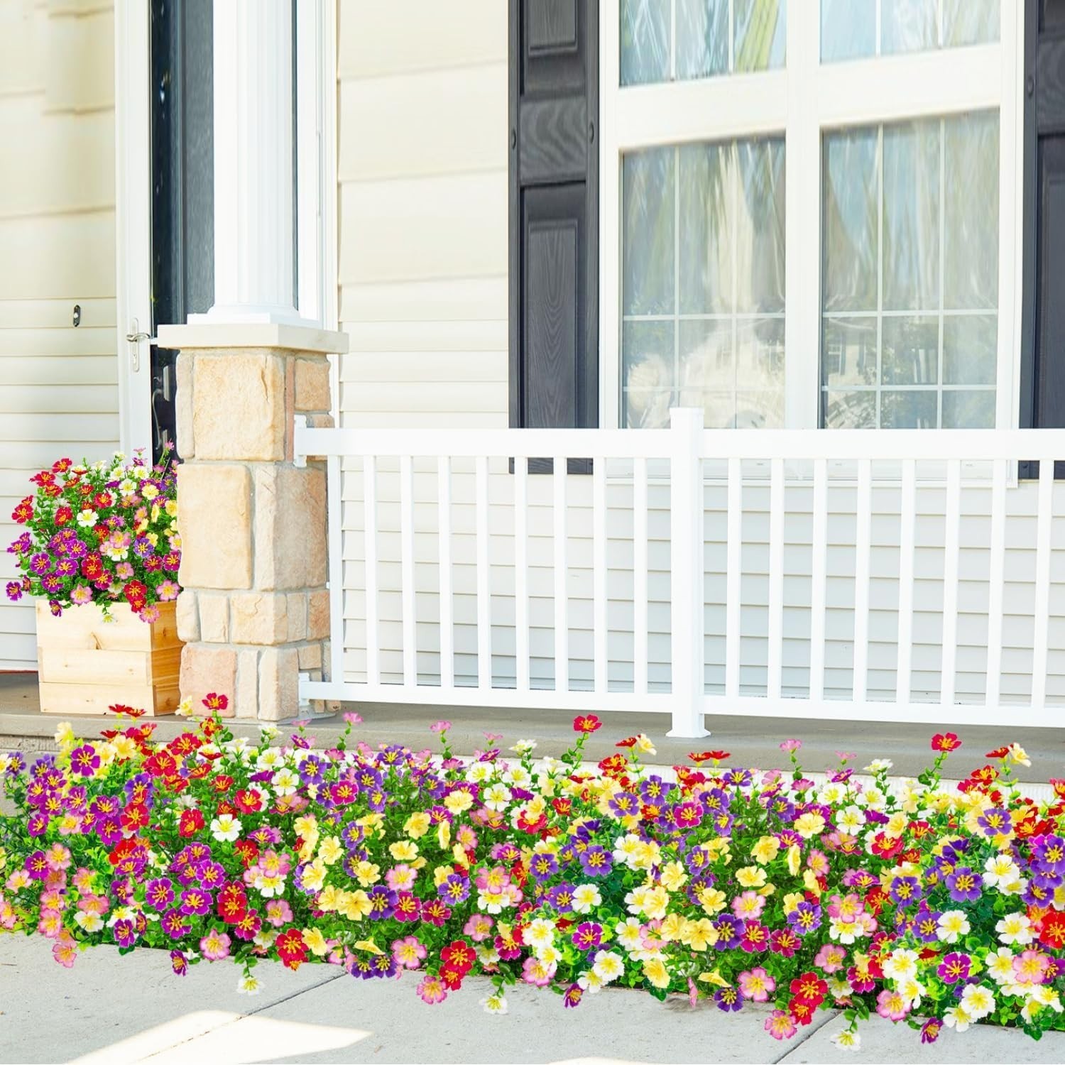 Realistic 24 Bundle Silk Flowers – Maintenance-Free for Stunning Home Decor