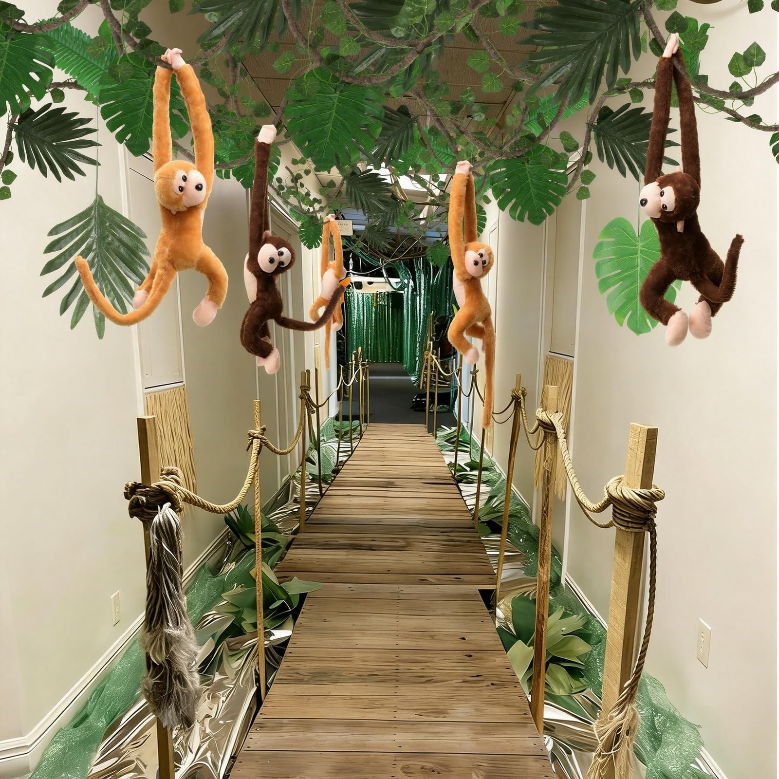 1 Set/ 29 Pcs Jungle Theme Party Decorations Rainforest Classroom Decorations…