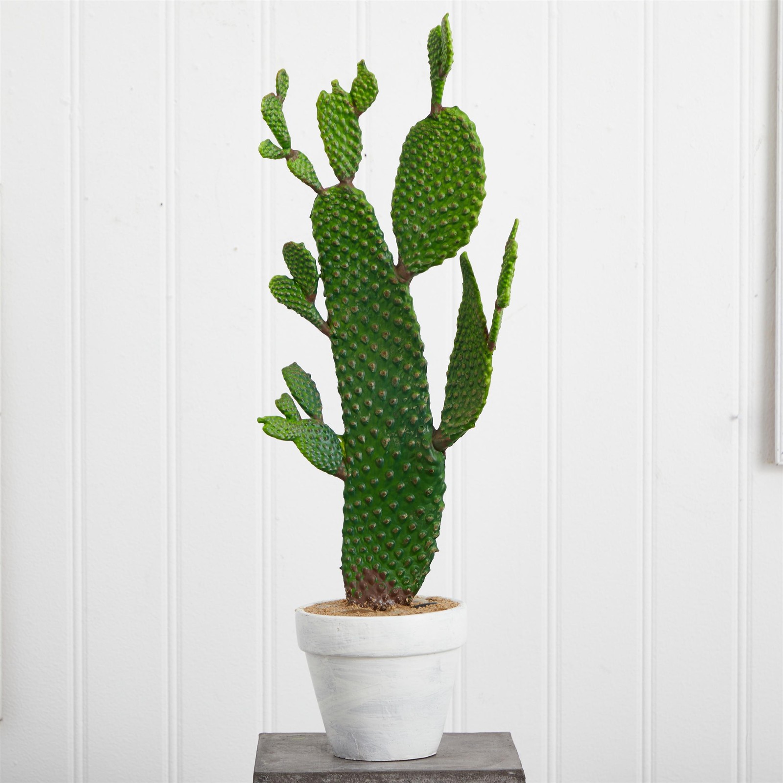 Nearly Natural 27″ Cactus Artificial Plant in Green