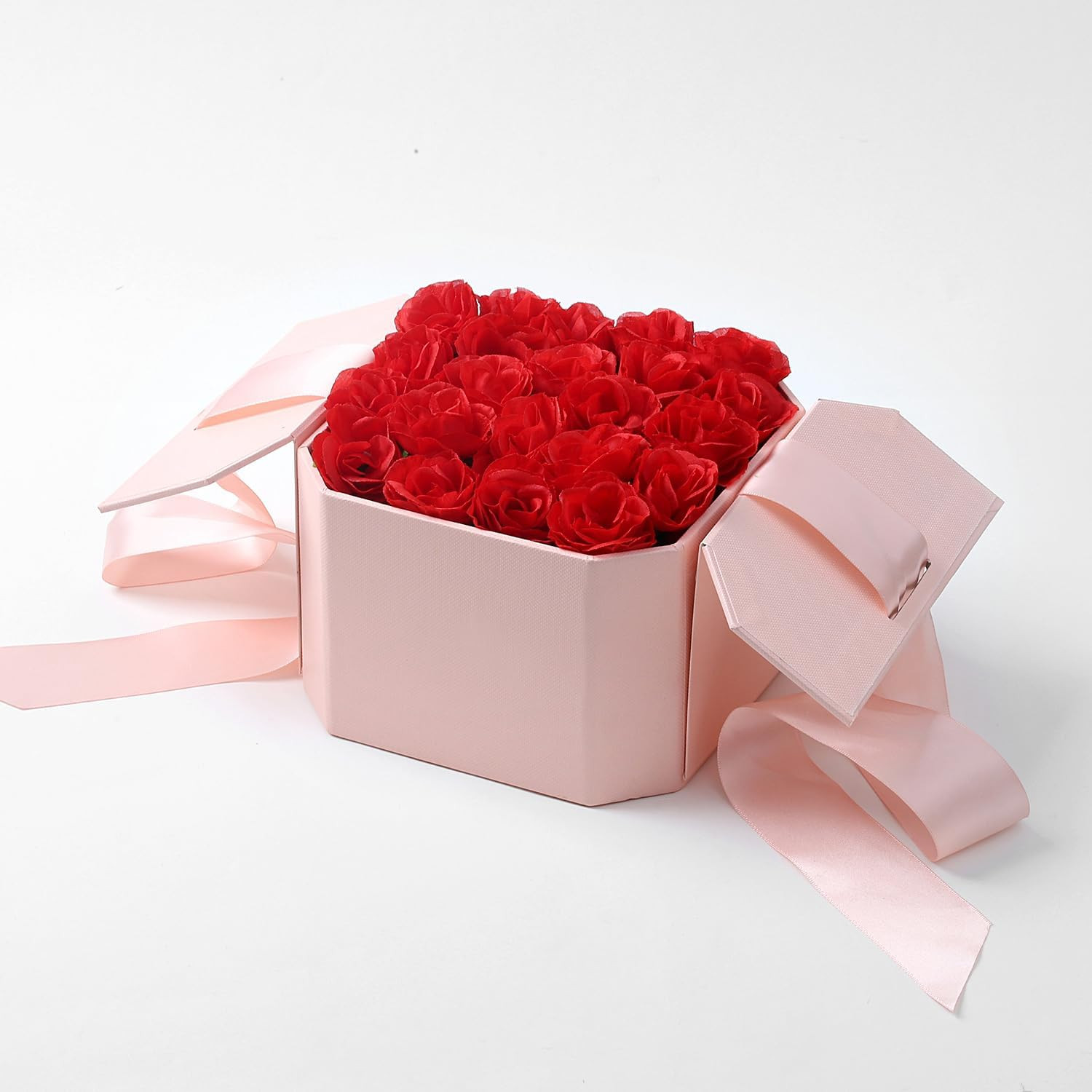 100 Pcs 1.3 inches Mini Red Rose Head Red Roses Artificial Flowersfor Home DIY F