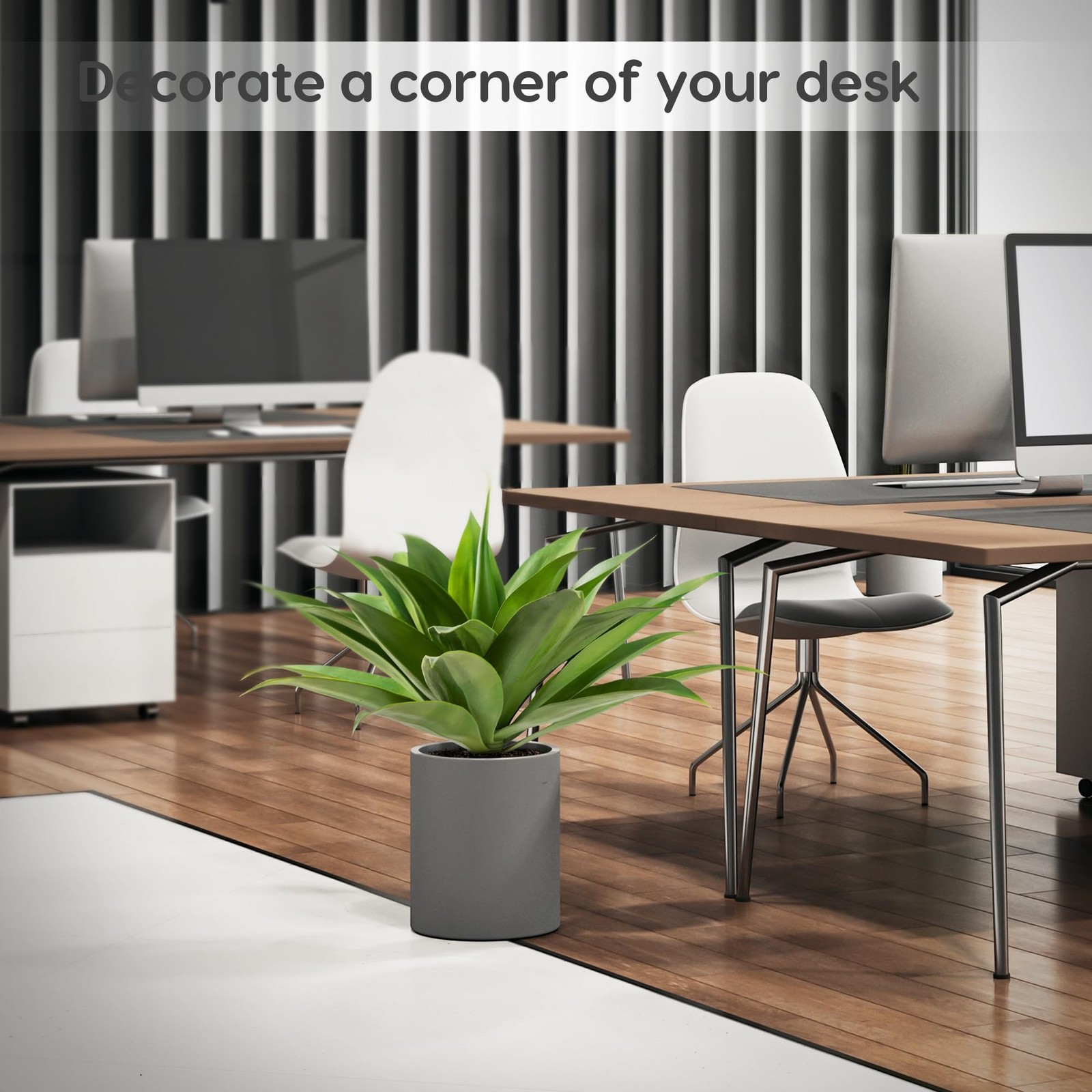 28 Inch Artificial Agave Plants Outdoor Set, Large Fake Plants Indoor for Hom…