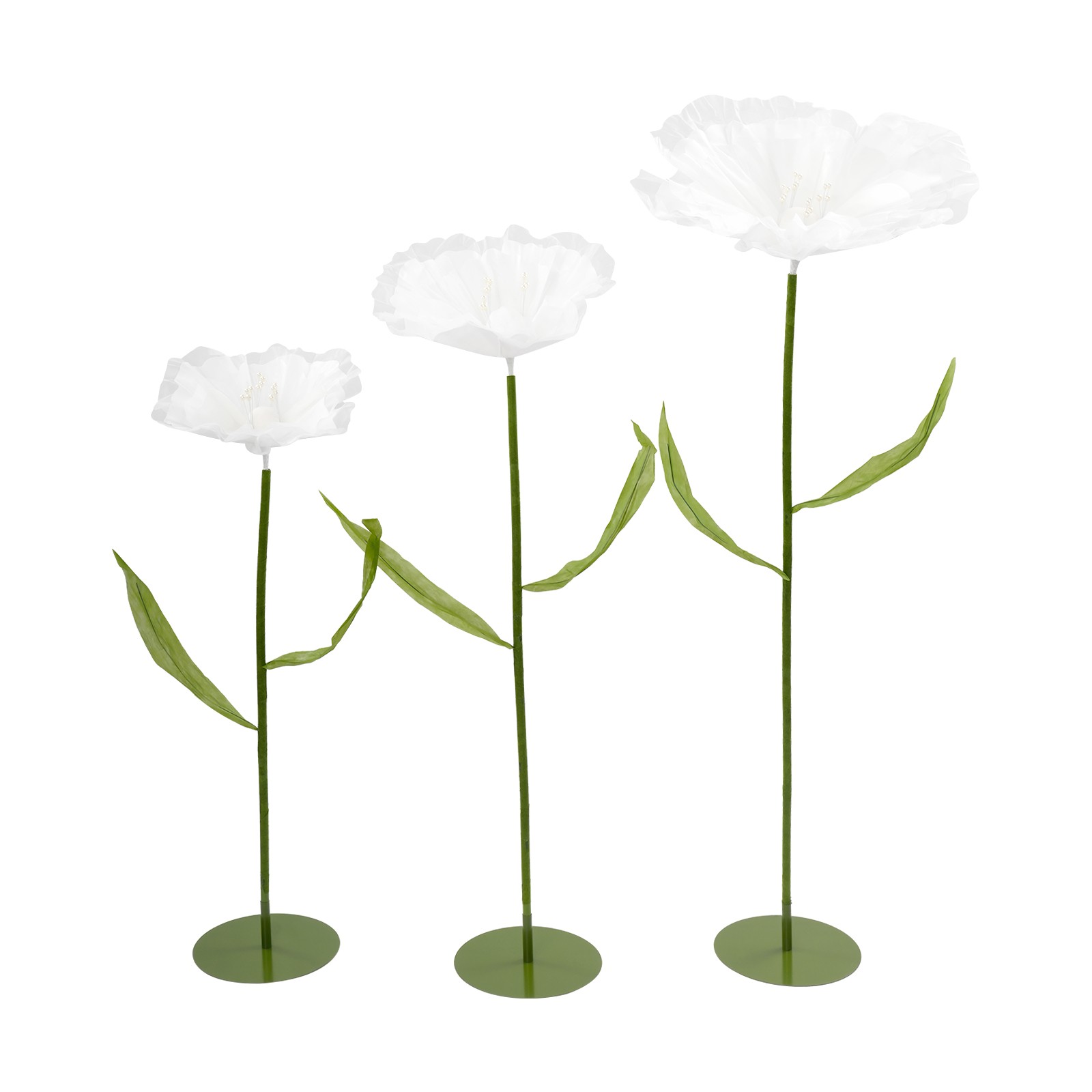 3pcs Giant Artificial Flowers Adjustable Wedding Banquet Flower Background Decor