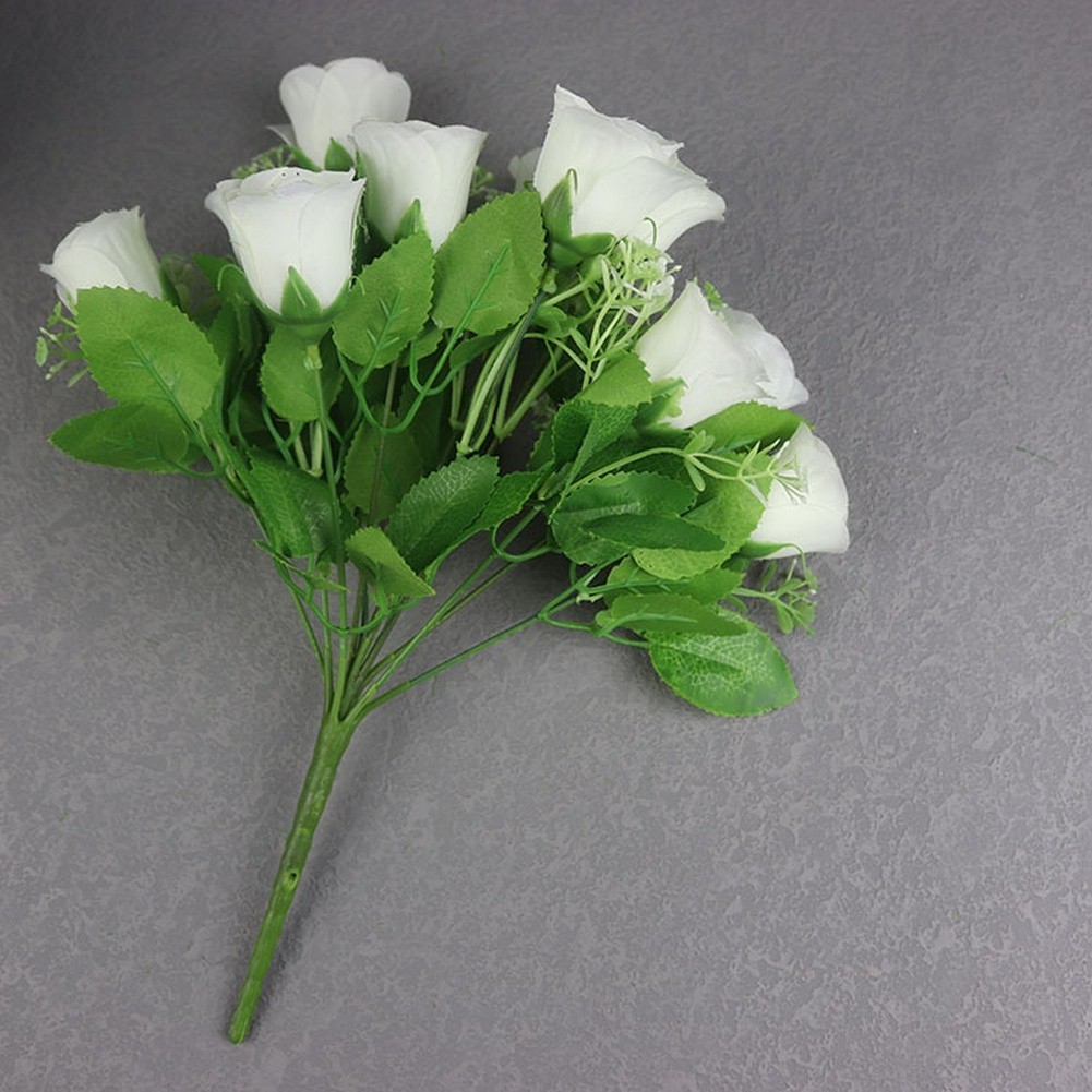 Silk Artificial Flowers Pack of 12 32cm Stems for Vase and Shelf Display