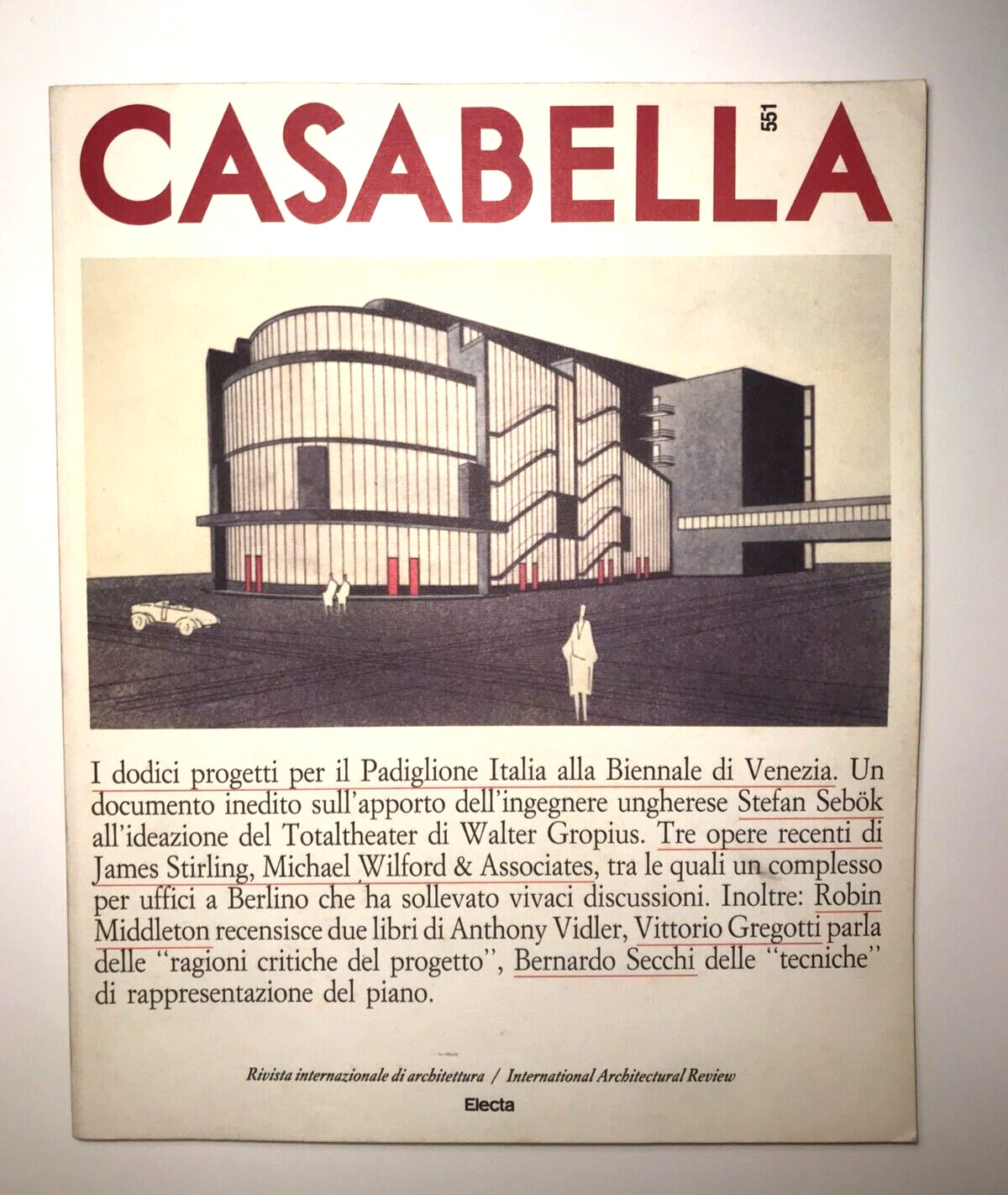 Casabella no 551 anno 1988 Italian Architecture Magazine Architettura boxAR4_17