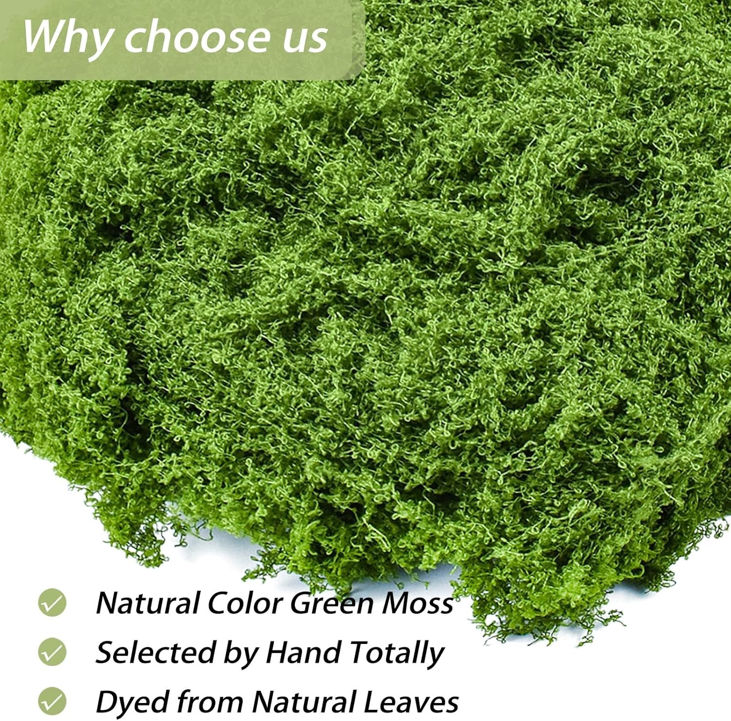 Fake Green Moss for Crafts 5.3 Oz Decorative Artificial Moss for Crafts Decor…