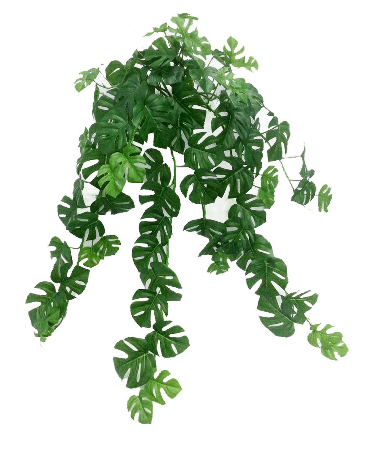 Greenery Hanging bush, real touch split philo leaf, 31″H