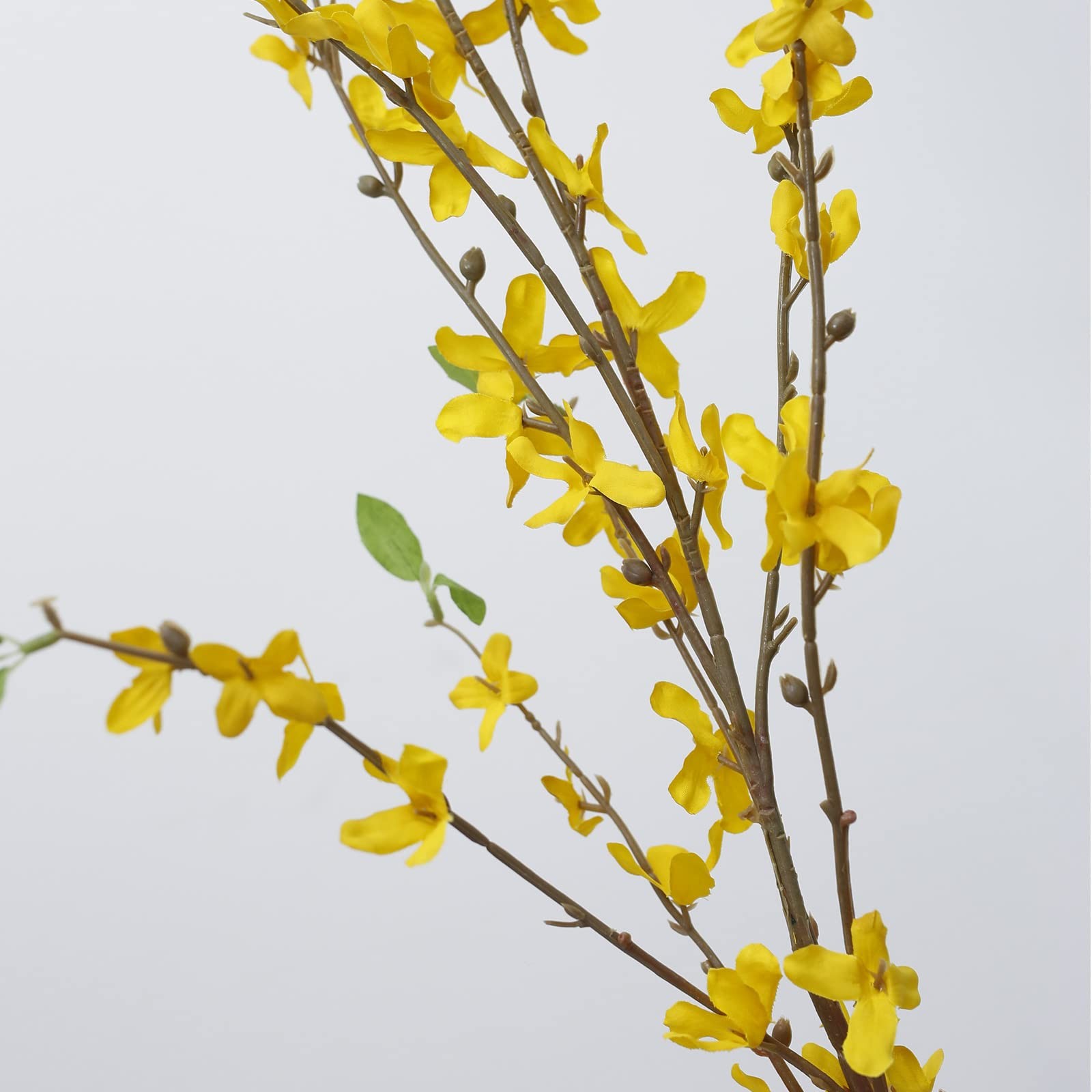 Artificial Forsythia Branches, 6 Pcs 39.4 Inch Cherry Blossom, Spring Flowers…