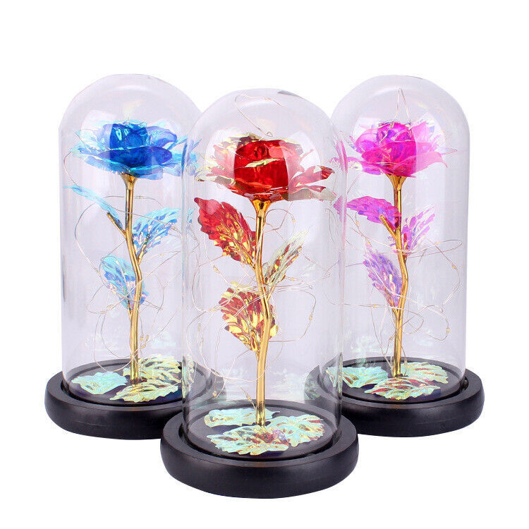 ON SALE!! Rose LED Light Glass Gifts for Wife Women Her Girlfriend Birthday Gift