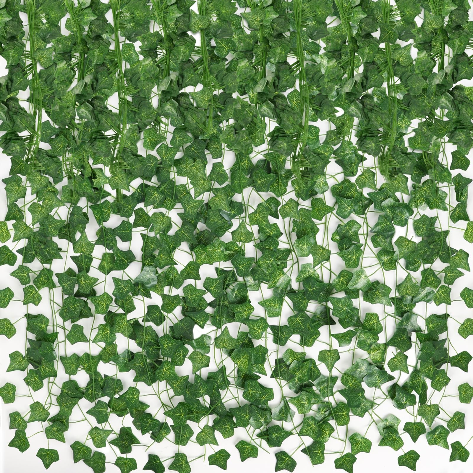12pcs Fake Ivy Garland, 84 Ft Silk Greenery Vines for Room Decor Wall