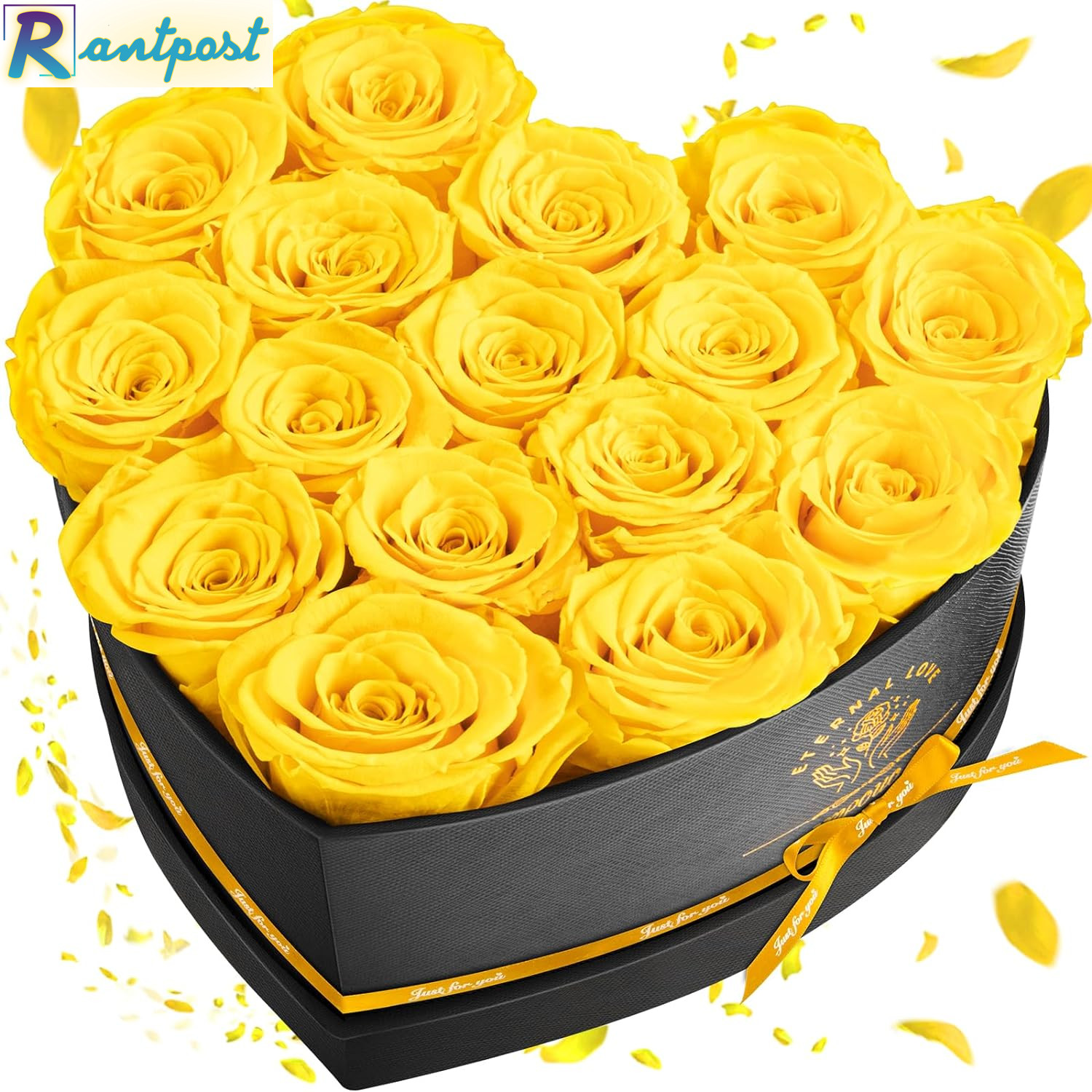Impouo 16 Preserved Flower Delivery Prime, Fresh Forever Roses in a Box, Birthda