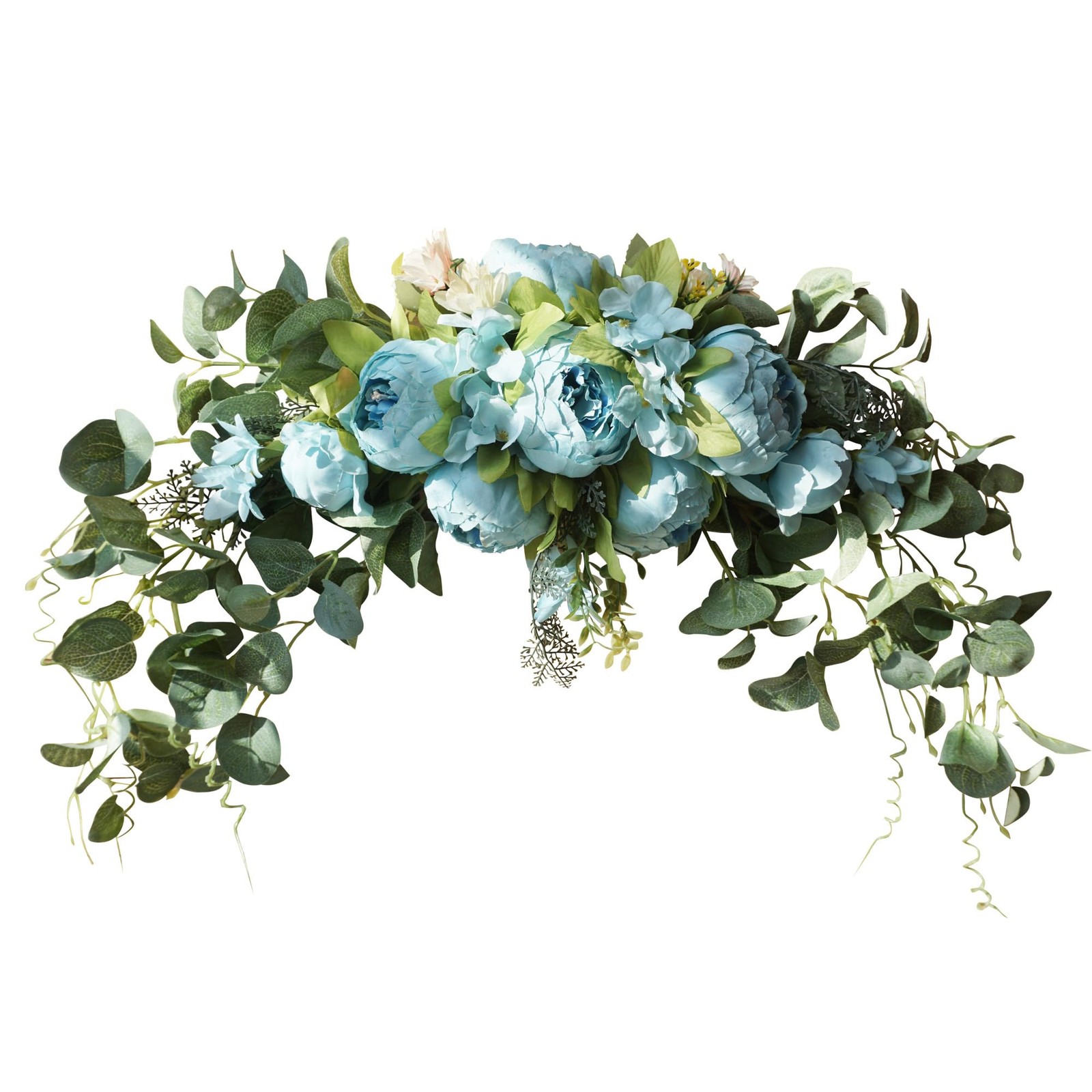 30 Wedding Arch Flowers, Rustic Artificial Floral Swag, Rose, Peony, Lintel