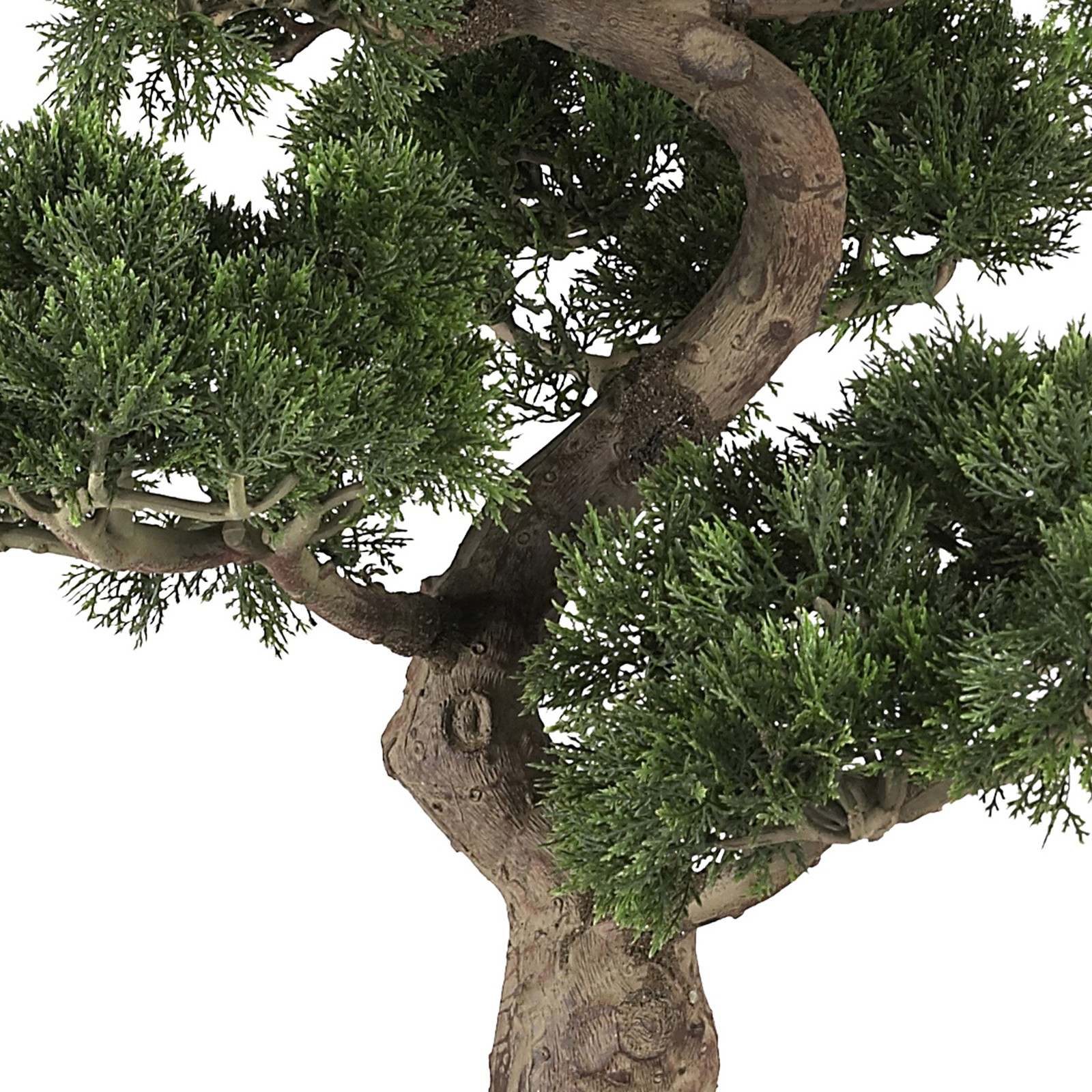 Nearly Natural 36″ Cedar Bonsai Silk Plant in Green