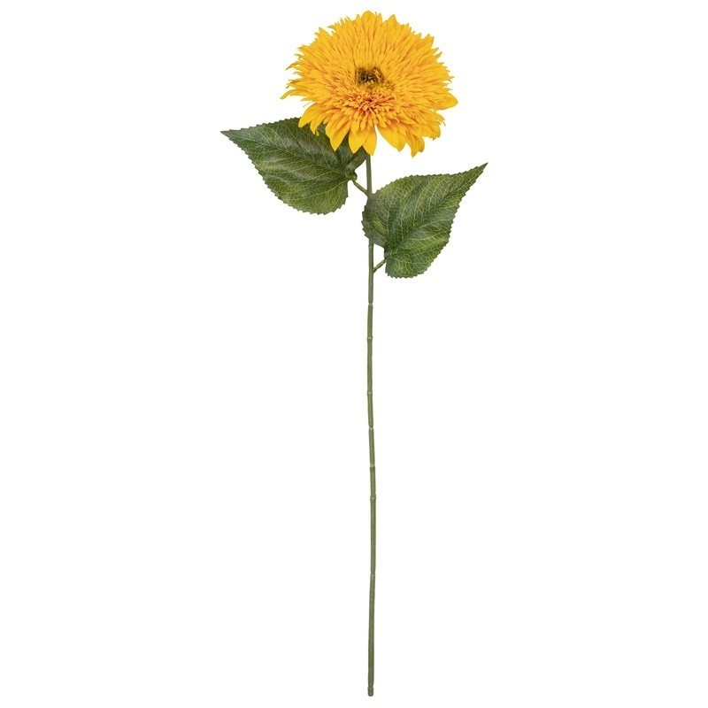 Artificial Teddy Bear Sunflower Long Stem Indoor Decor Floral Arrangement Craft