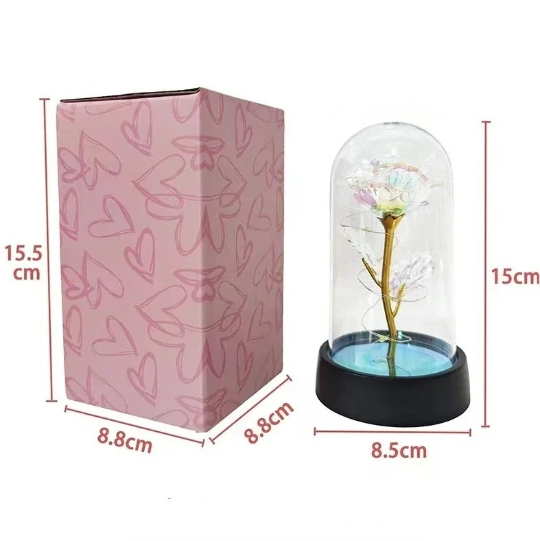 1pc Artificial Rose Eternal LED Flower Gift–Romantic Valentine’s & Wedding Decor