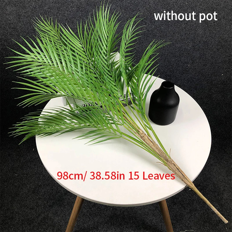 50-125CM Large Artificial Palm Tree Fake Monstera Plant Faux Fern Plant Leaves