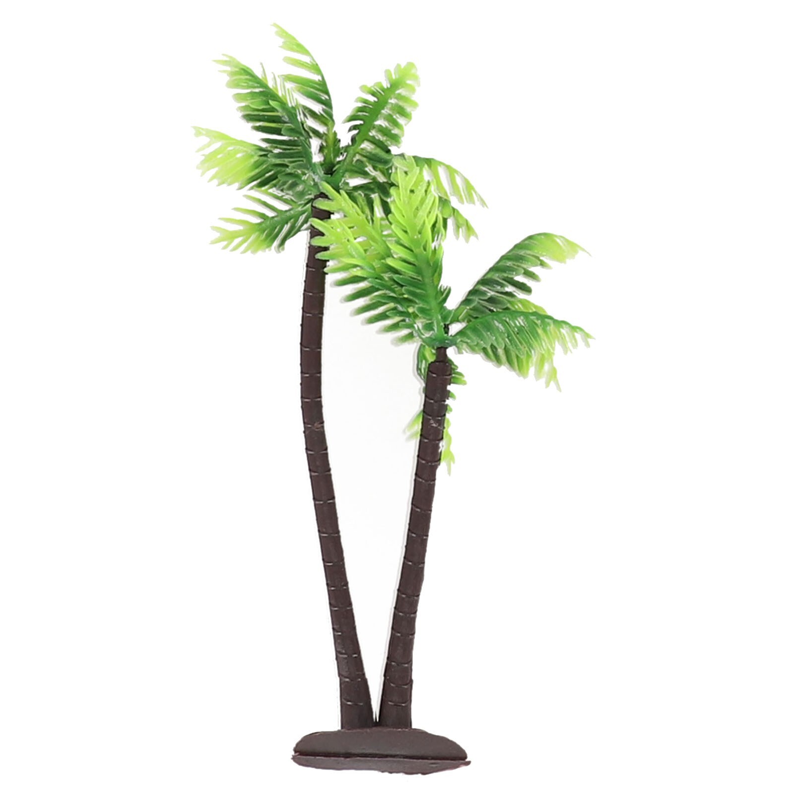 5Pcs Mini Plastic Coconut Palm Tree Plant Craft Landscape Aquarium Decor New