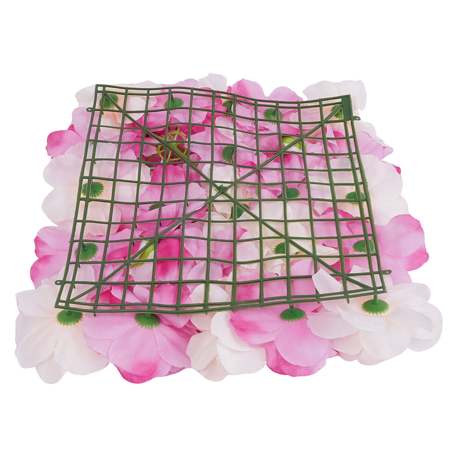 3D Flower Wall Panel-12pcs Artificial Flower Wall Background Silk Rose Mat