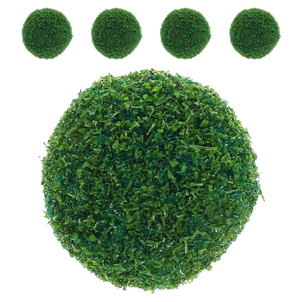 5 Pcs Artificial Green Topiary Faux Decorative Plant for Garden