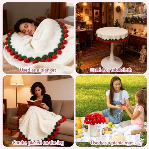 Bouquet Blanket 3D Rose Flower Blanket, Ultra-Soft & Breathable Throw Large