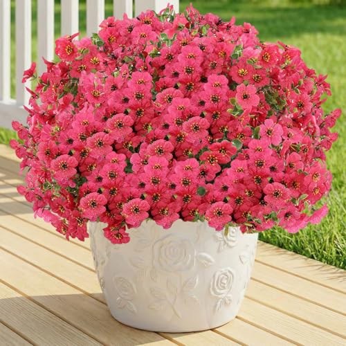 Artificial Flowers Fake Plants for Outdoors Artificial Flowers(13 Pcs) Rose