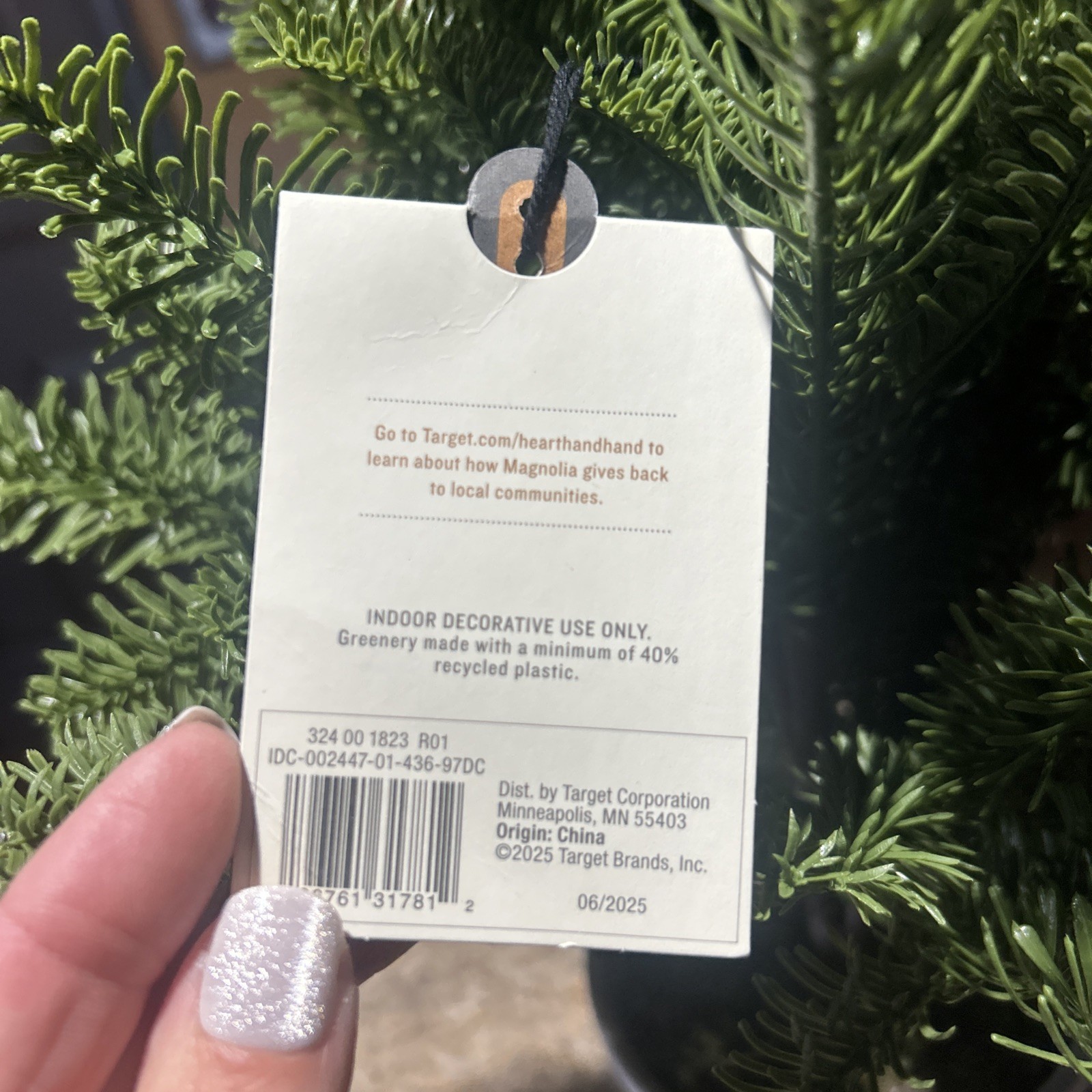 Hearth & Hand with Magnolia Artificial Spruce Tree 22″ Potted NWT Indoor Decor