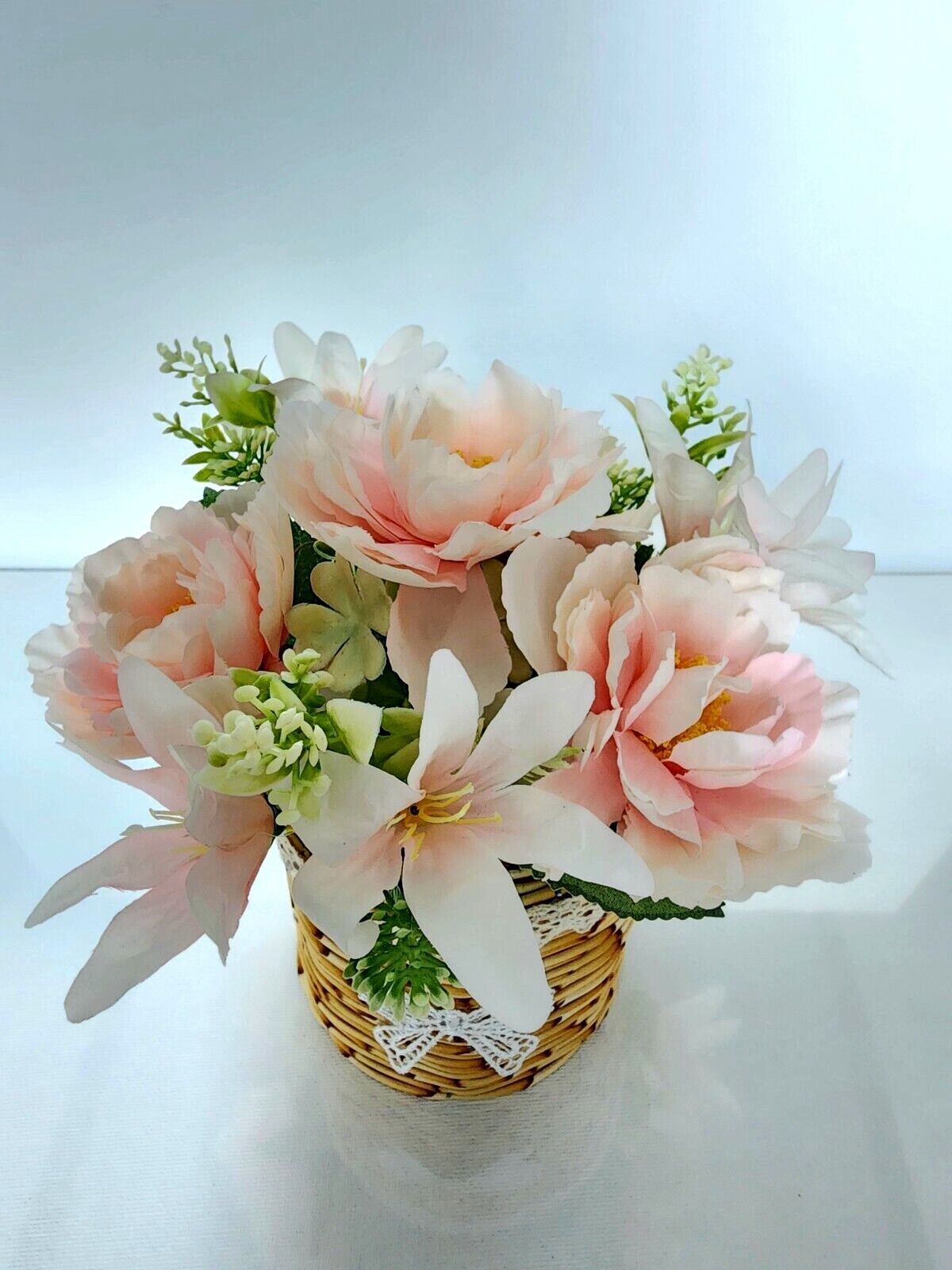 Artificial faux potted flowers plants home kitchen wedding office decorations