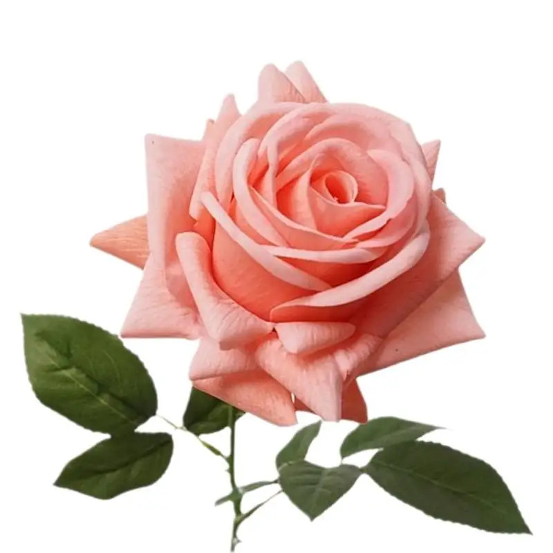 5Pc Moisturizing Real Touch Rose Flowers Artificial Mariage Decor Rose Bouquet W