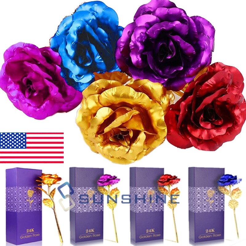 Regalos para mujeres cumpleaños rosa de cristal de galaxia eterna flor de Navida