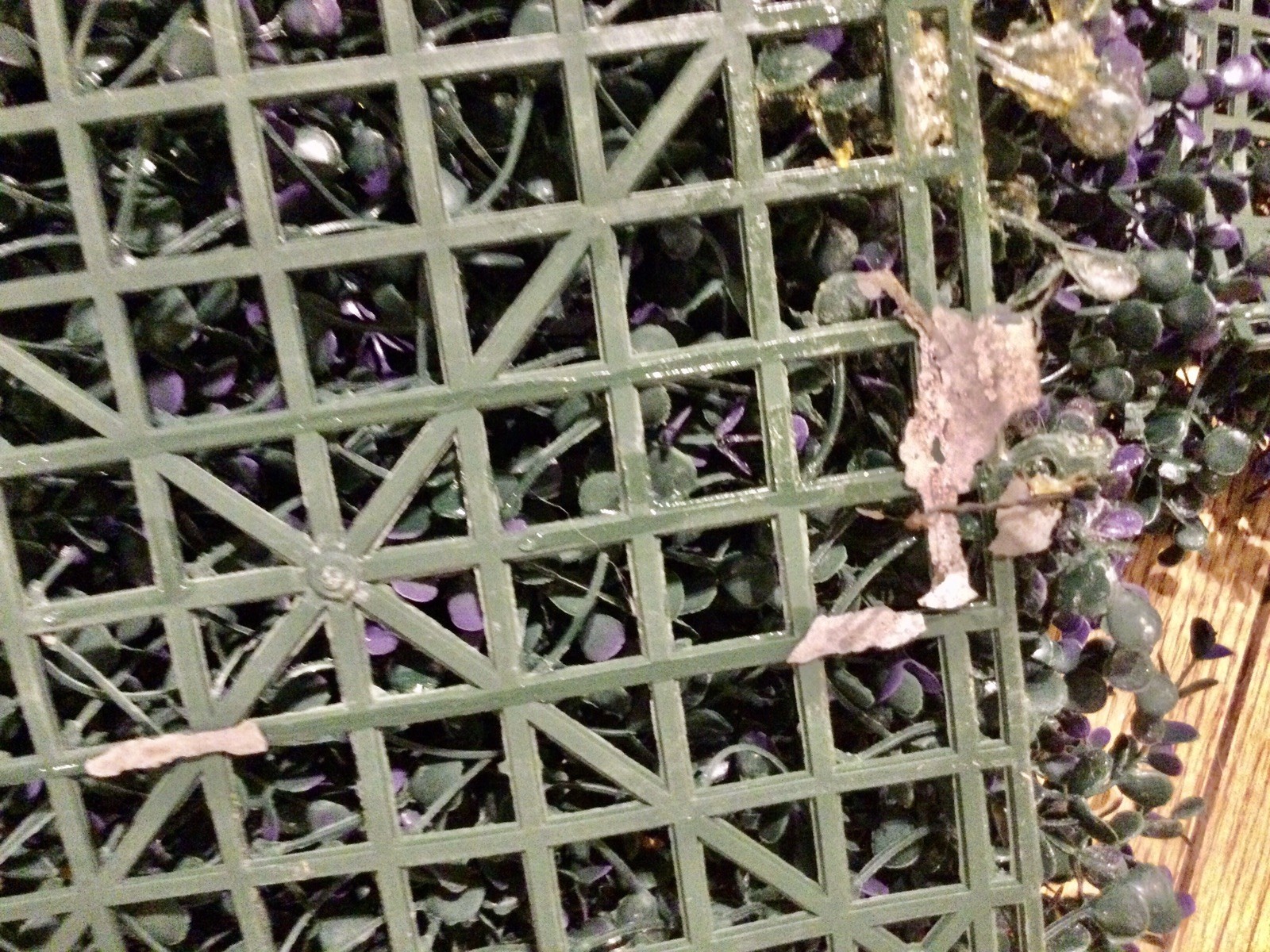 6 Artificial Faux Plastic PURPLE LAVENDER FLOWER PLANT 20×20” PATIO SCREEN PANEL