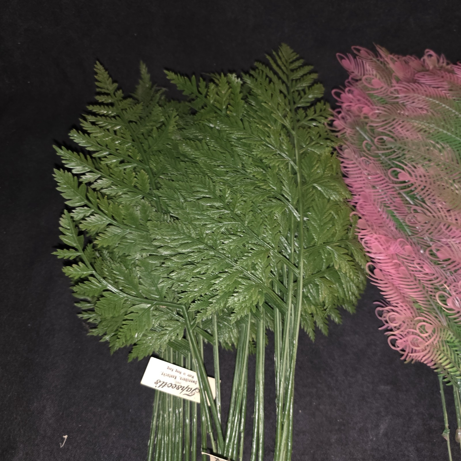 60+ Pieces Artificial Greenery Vintage Palm Fern Etc Tapscott’s