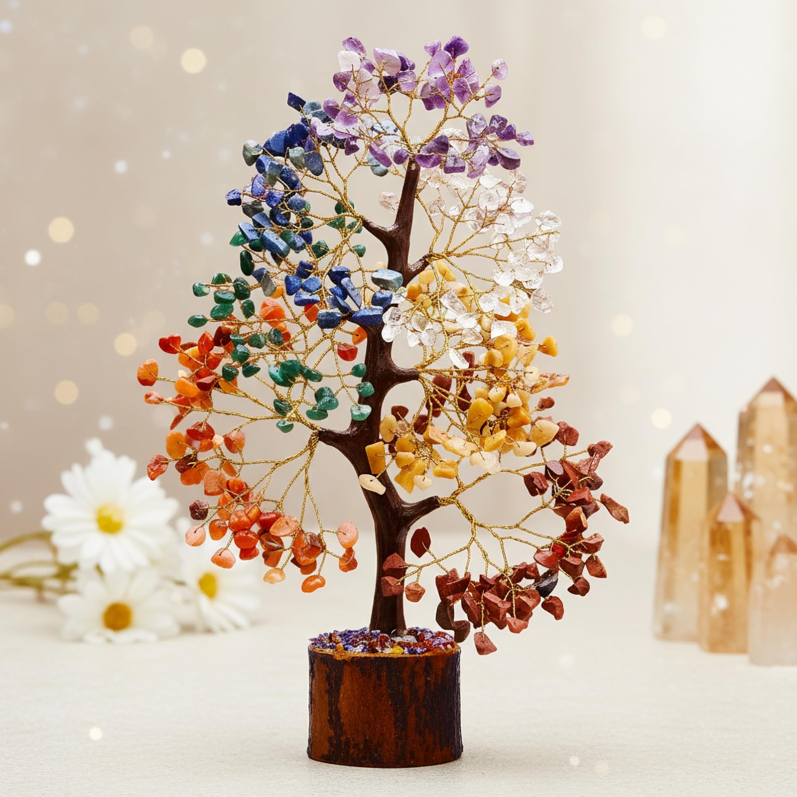 AstraVeda 7 Chakra Tree, Crystal Tree of Life, Feng Shui Trees, Positive Ener…