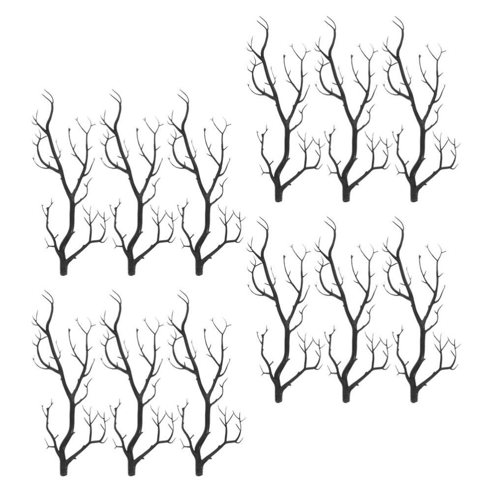 12 Pcs Halloween Tree Branches Faux Stems Artificial Antler Dried