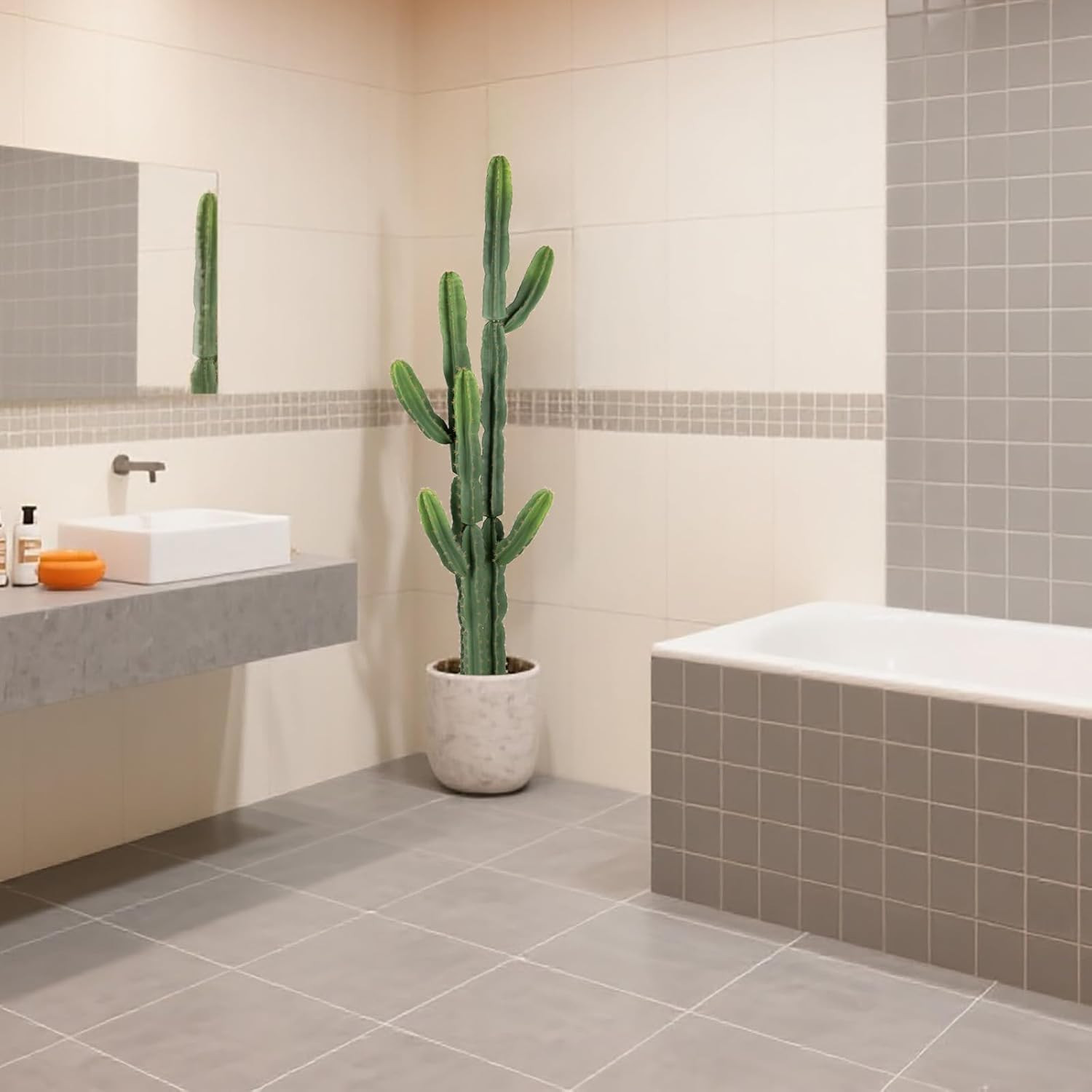 6Ft UV-Resistant Faux Cactus – Perfect for Indoor & Outdoor Decor