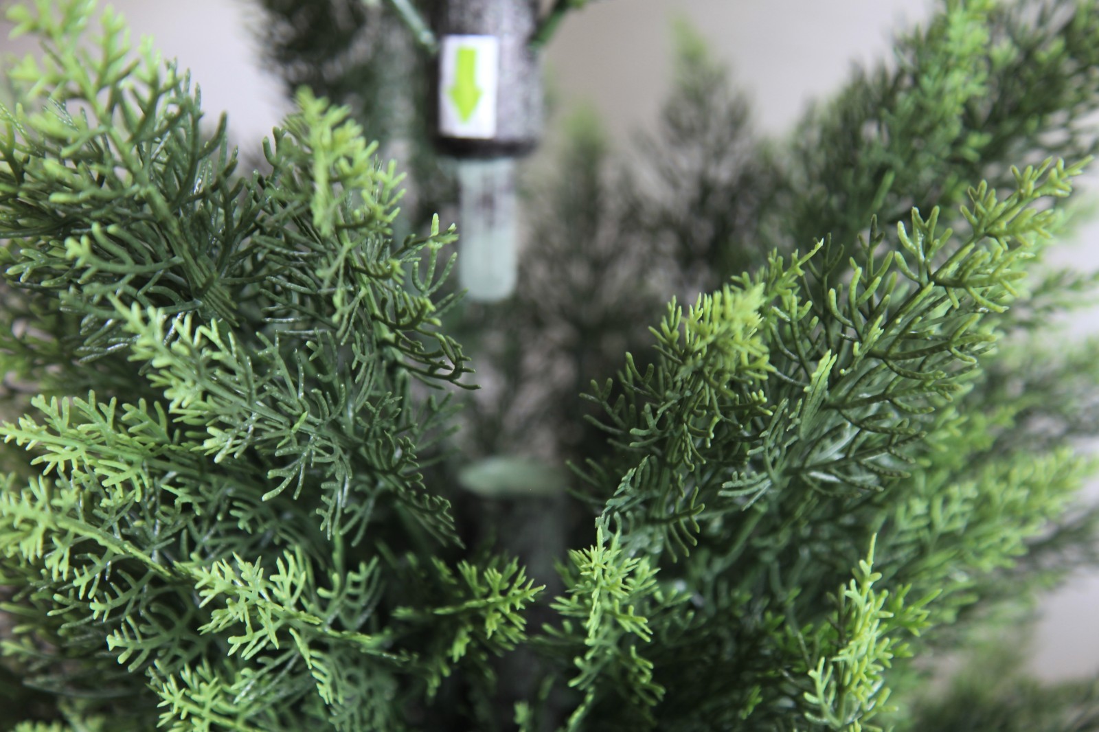 120cm Lifelike Fake Cypress Shrub Matched White Decorative Pot Minimalist Home