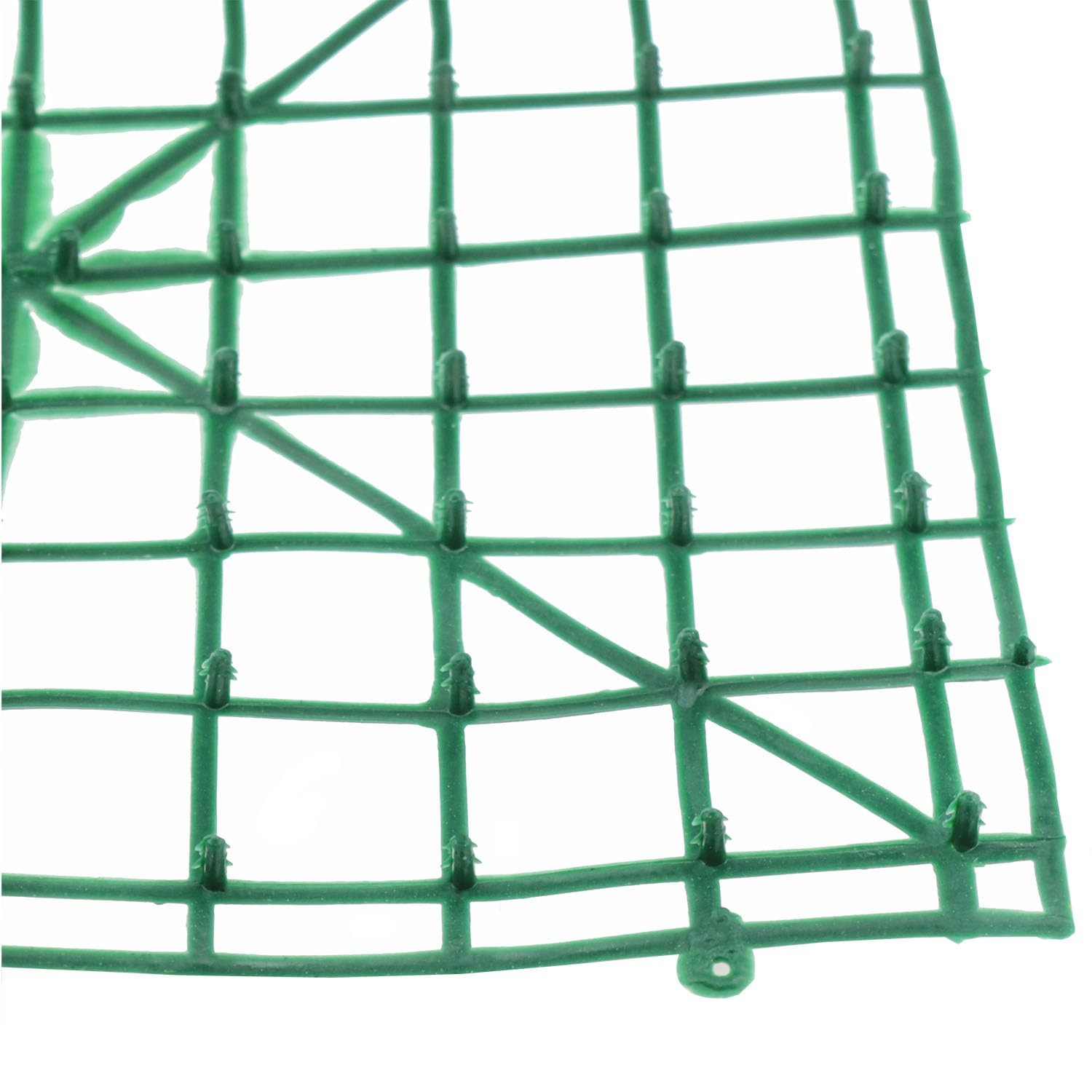 Artificial Flower Grille Panel 25×25 cm Plastic Embedded Grid Suitable for DI…