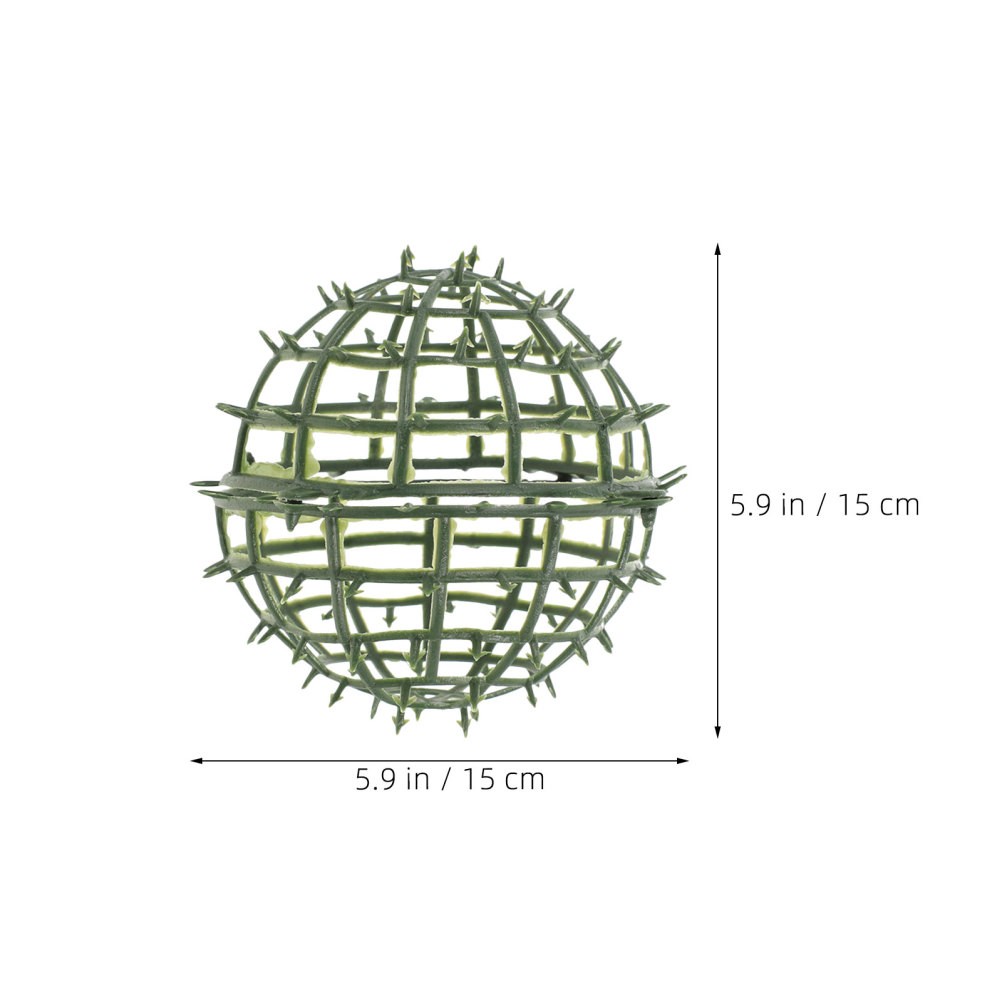 8Pcs Reusable Plastic Topiary Ball Support Cage Green Floral Arrangement Holder