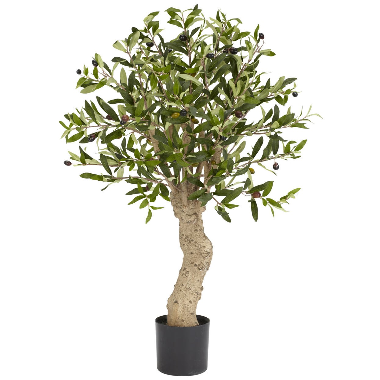 REALISTIC 2 1/2′ SILK OLIVE TREE Artificial Fake Plant – HIGH QUALITY