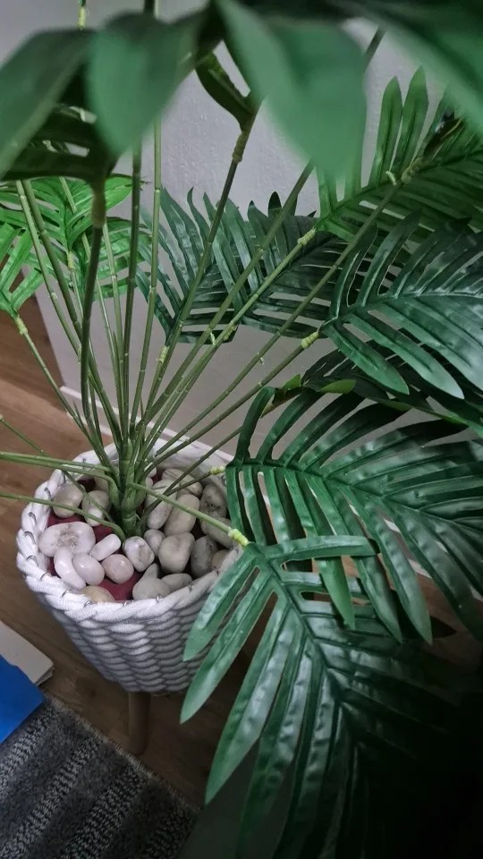 24 Leaves Artificial Areca Palm Tree Faux Potted Plant Home Indoor Outdoor Decor
