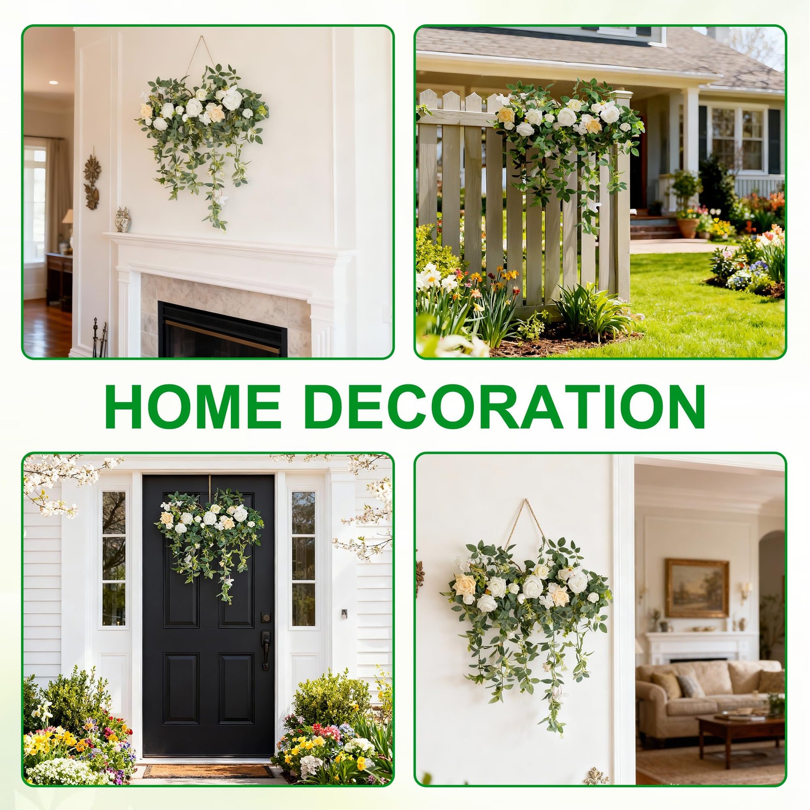 Wedding Arch Flowers，Floral Decor Hanging Artificial Flowers for Decoration F…