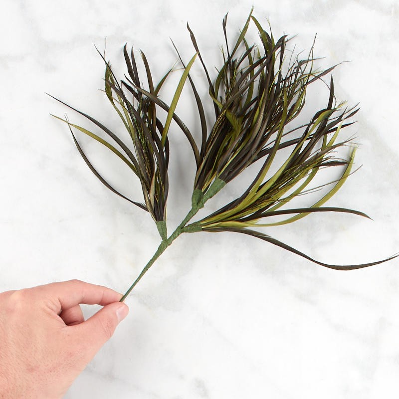 Factory Direct Craft Colorful Moss Green Feather Accenting Sprays | 2 Spray