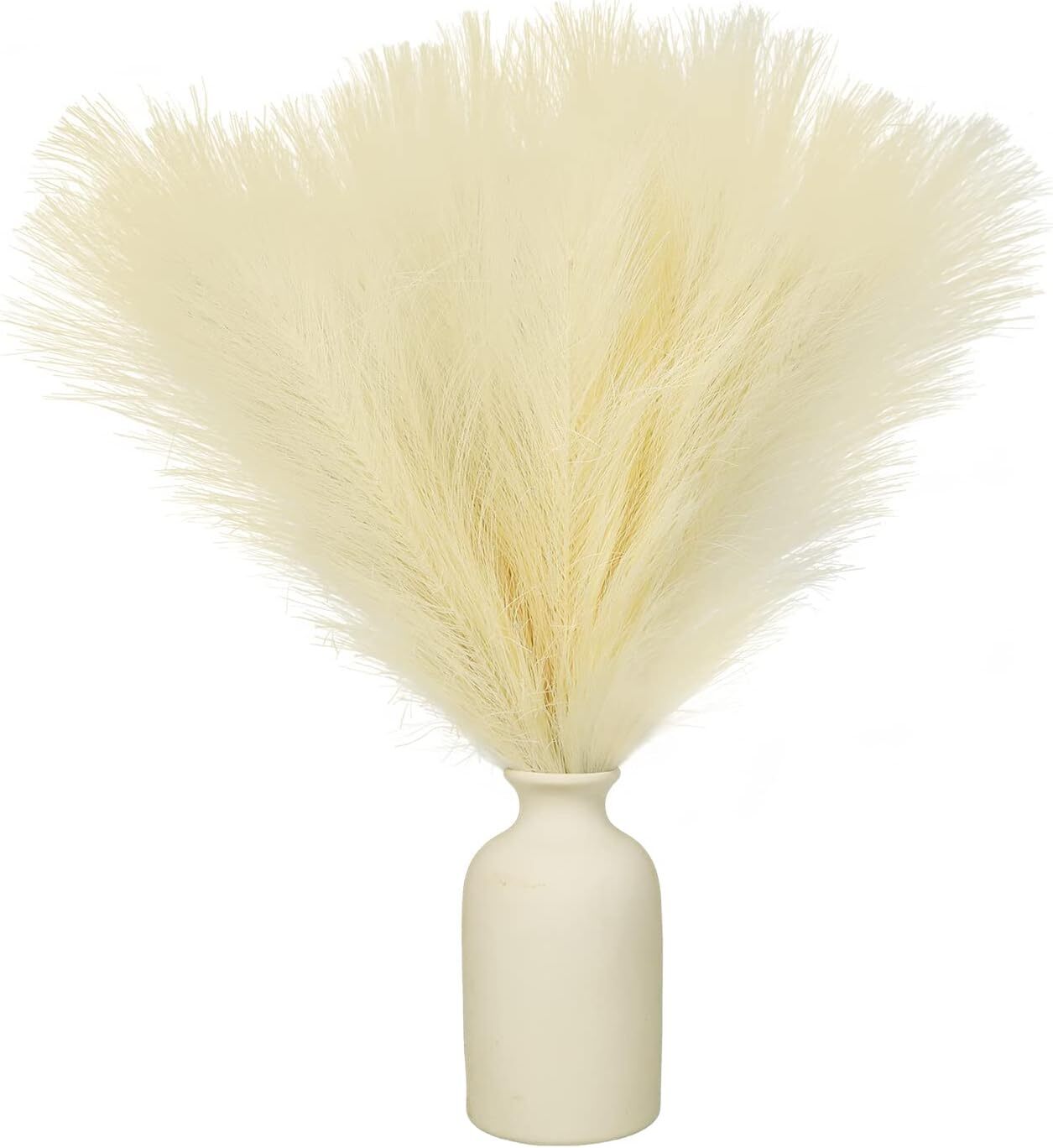 5pcs Faux Pampas Grass Small 17”/ 45cm Artificial Pampas Christmas Decoration