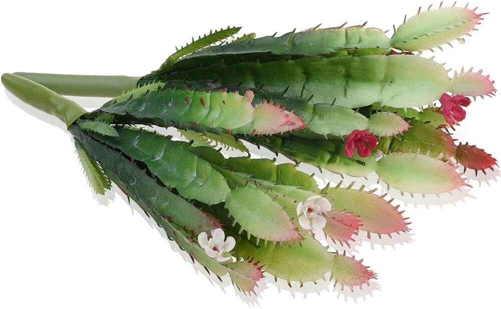 2 PCS Mini Artificial Succulents Plants Unpotted Faux Cactus Fake Succulent