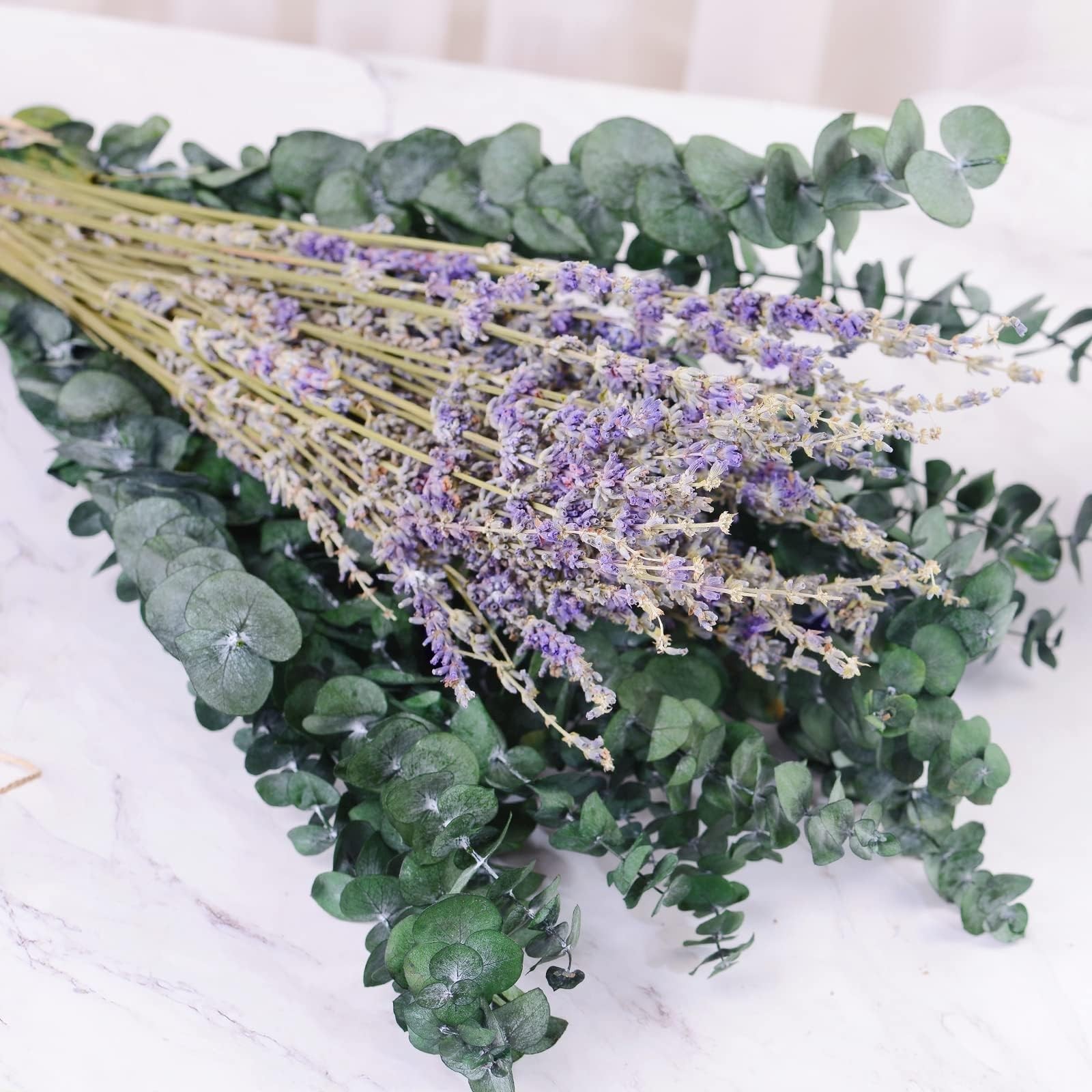115 Pcs Eucalyptus Stems & Lavenders Flowers Bundles for Shower, 17” Upgrade…