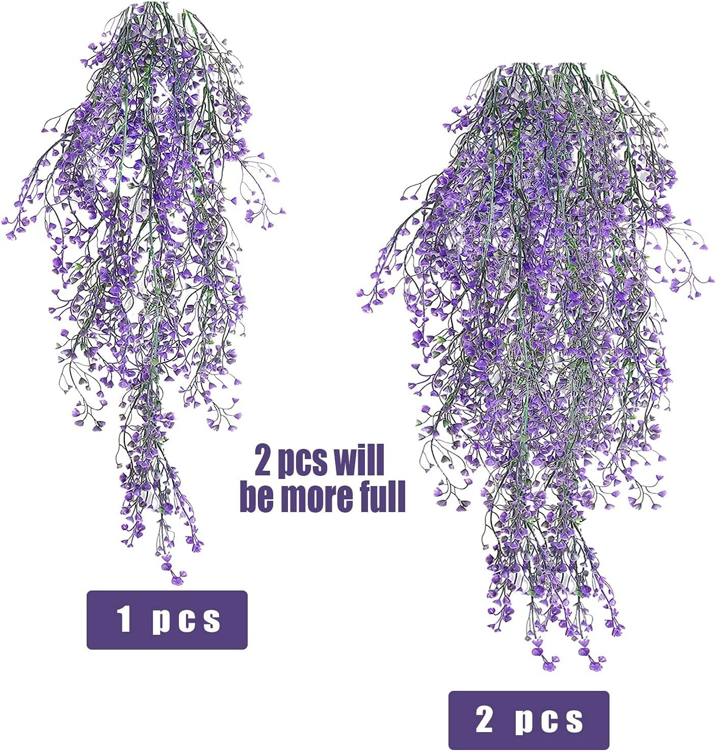 Stylish Waterproof Hanging Ferns – 4 Faux Vines for Indoor & Outdoor Decor