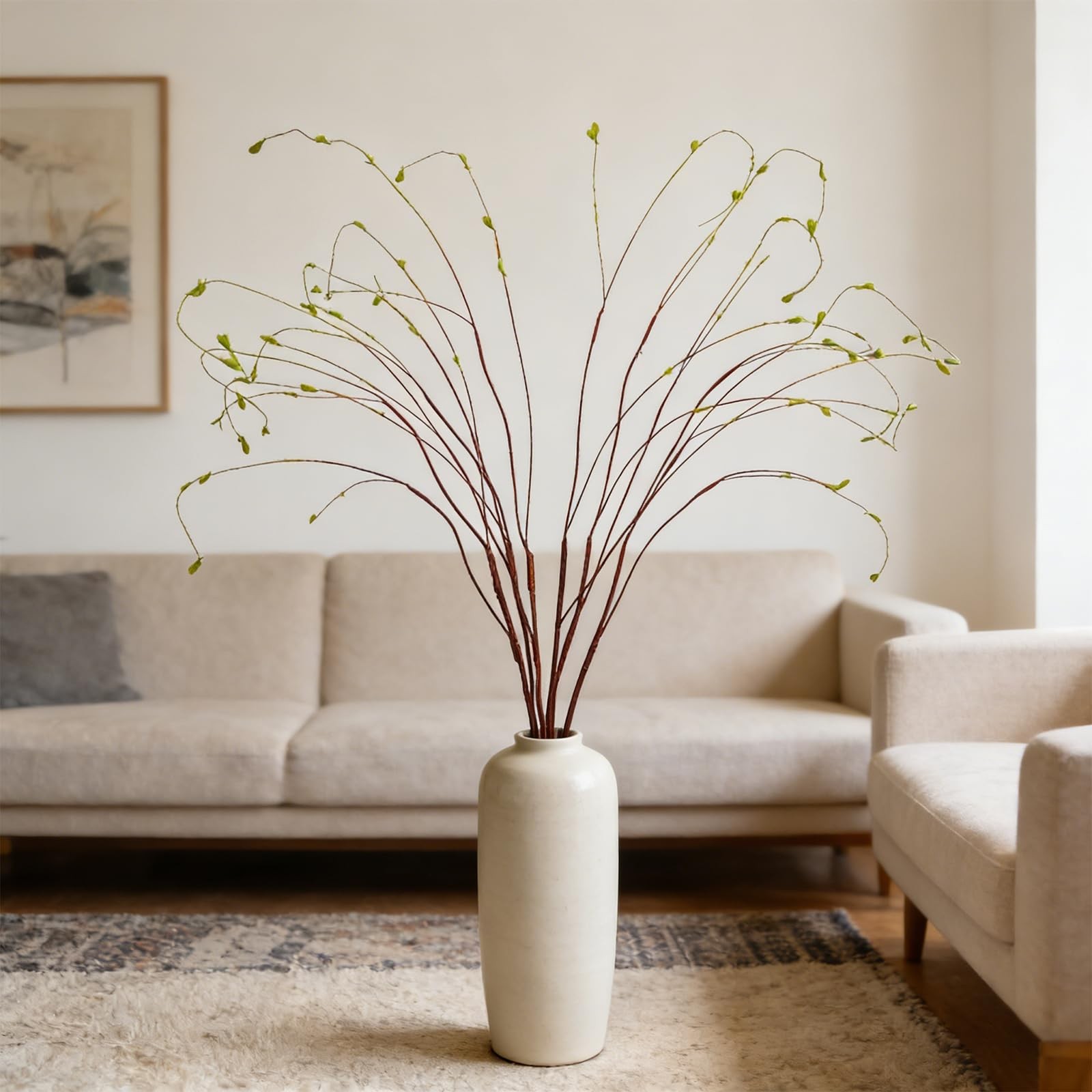 6 Pcs 55.1inch Artificial Ficus Branches Fake Greenery Stems Faux Ficus Twig …