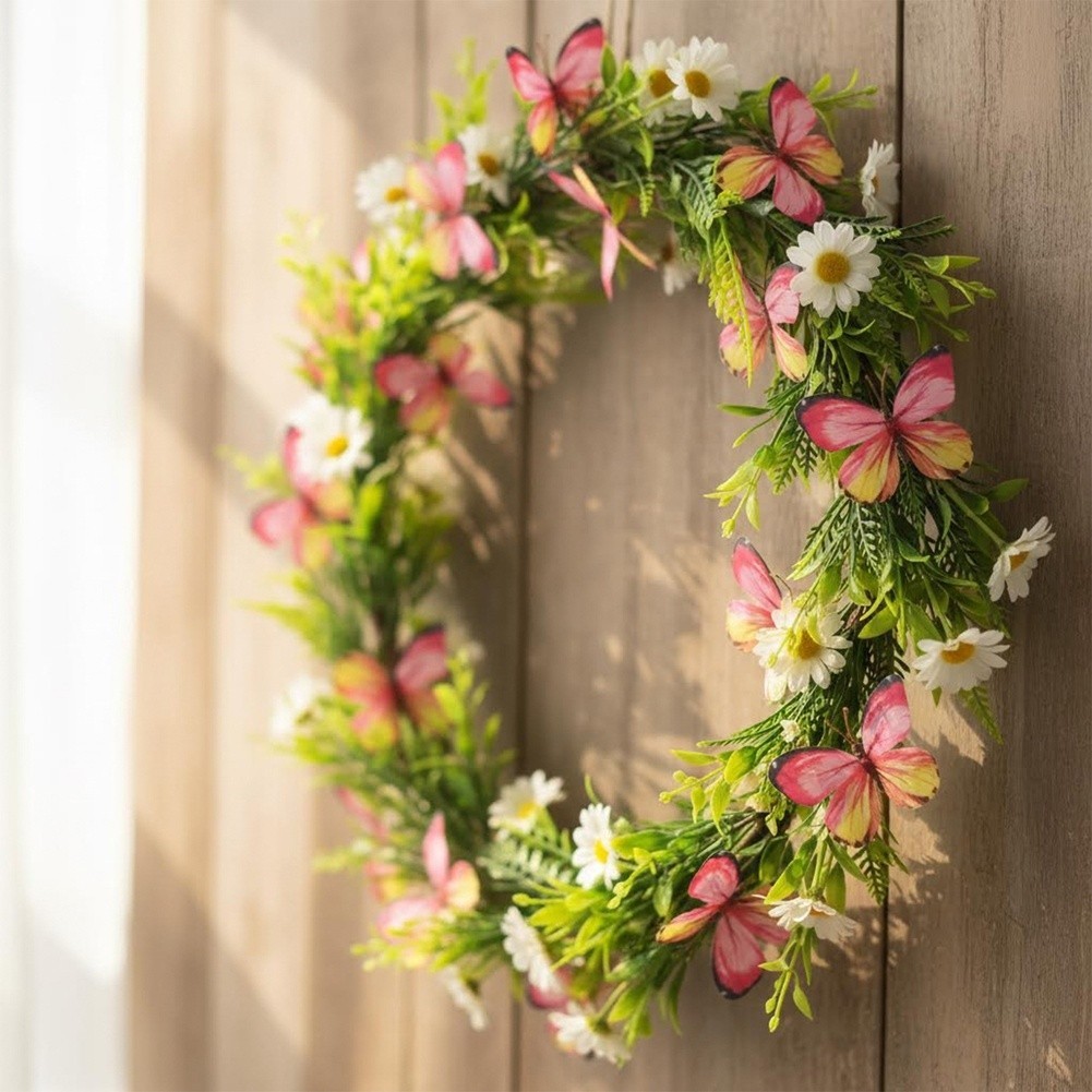 Pink Butterfly Vine Artificial Flower Made of Silk 100cm for DIY Tabletop Decor
